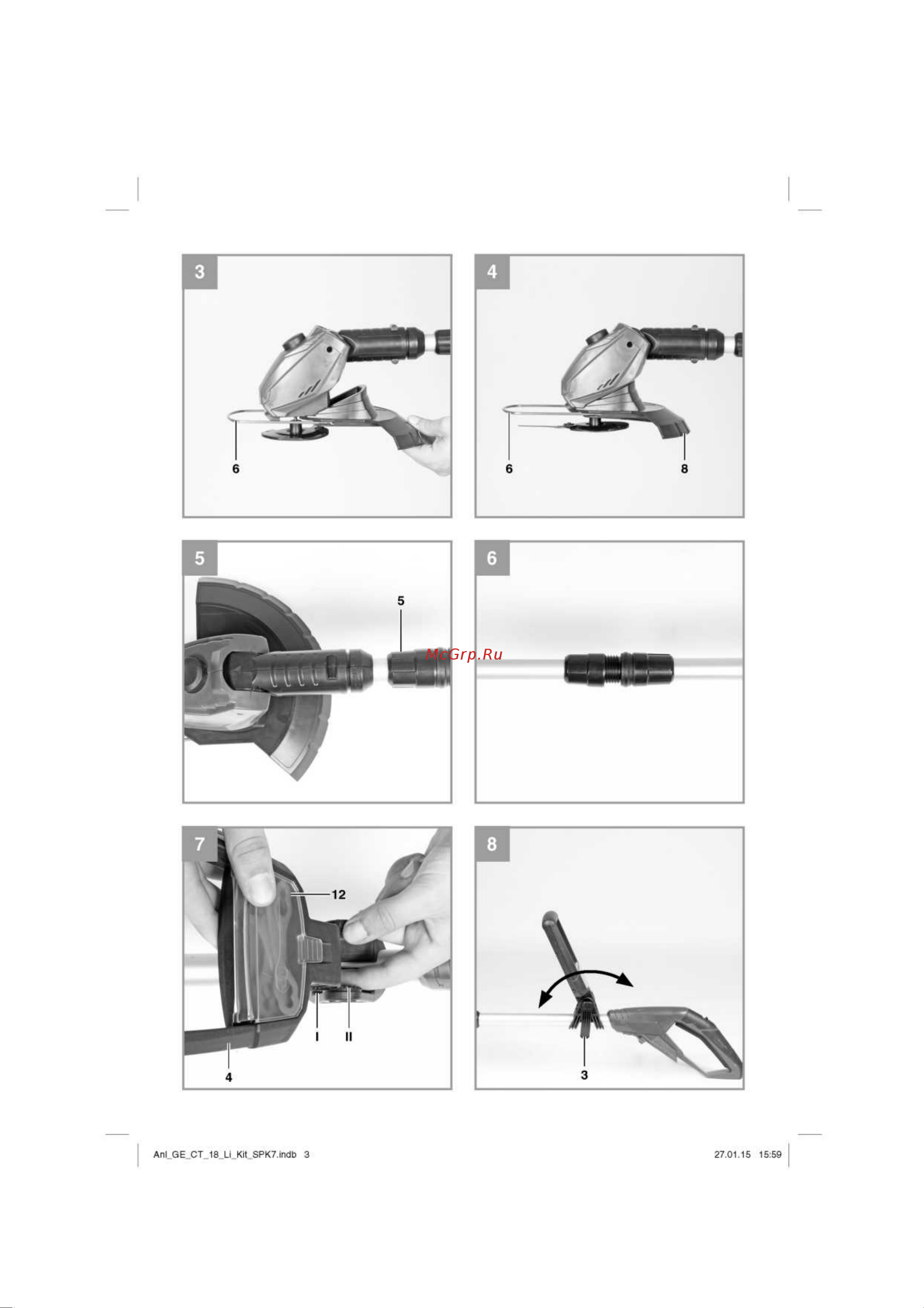 Einhell PXC GE-CT 18 Li-Solo (3411172) Инструкция по эксплуатации онлайн [3/16] 508119