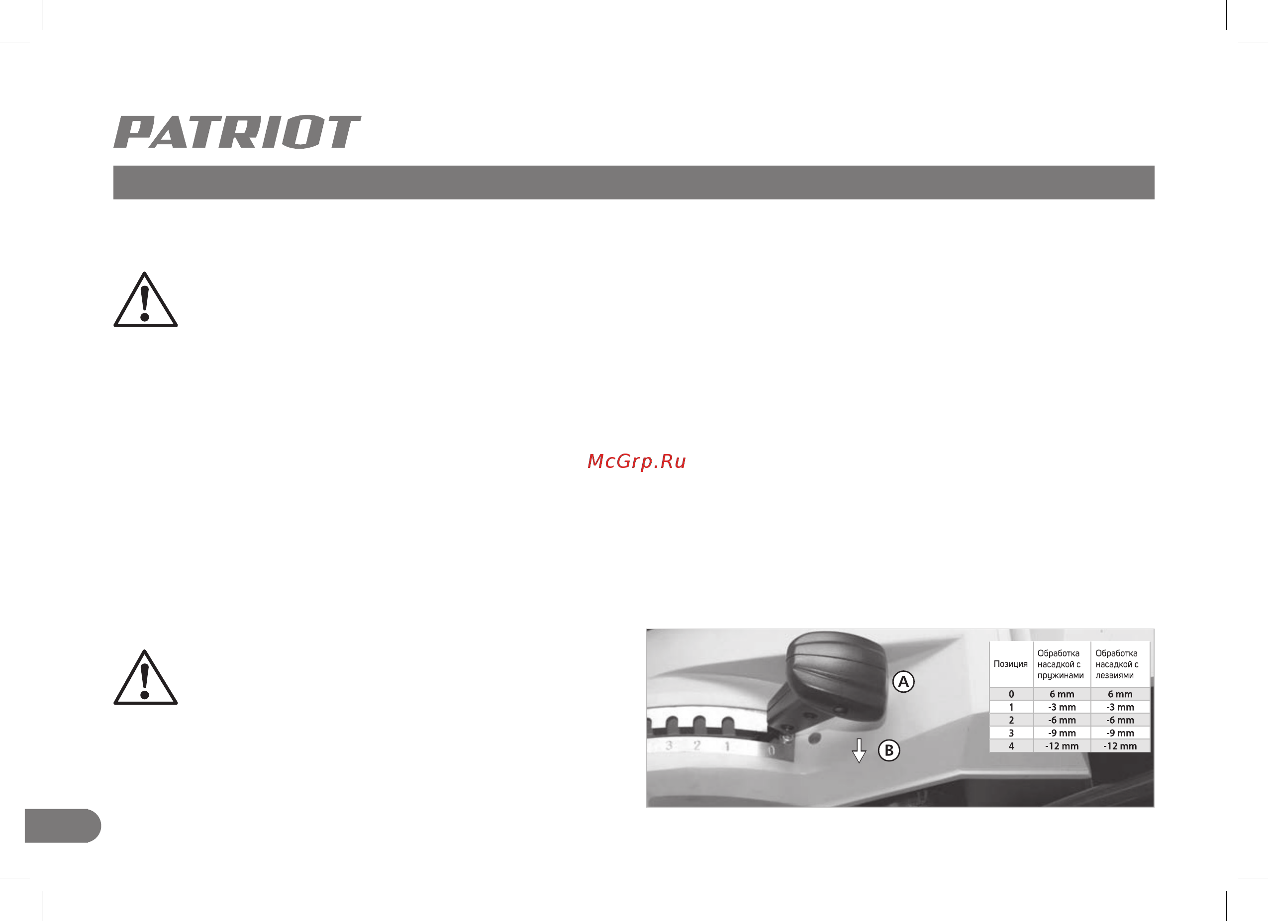 Patriot SCE 180, 1800 вт 512309180 [14/28] Работа с устройством