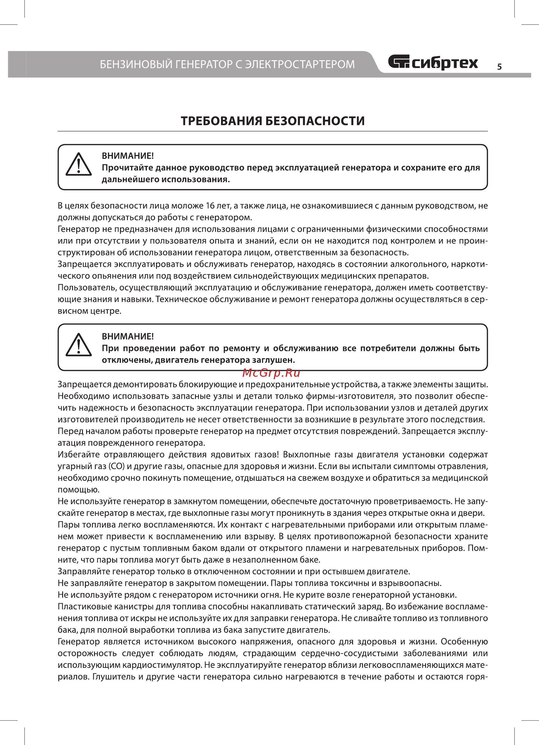 СИБРТЕХ БС-6500Э (94548) [5/22] Явсибртех