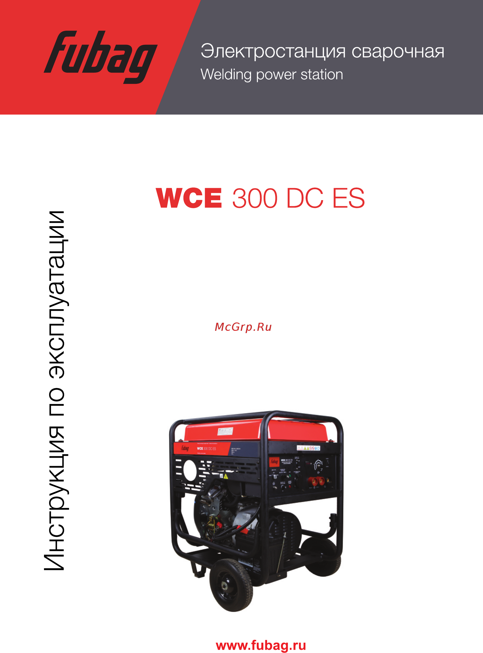 Fubag WCE 300 DC ES 220В 838989 Инструкция по эксплуатации онлайн