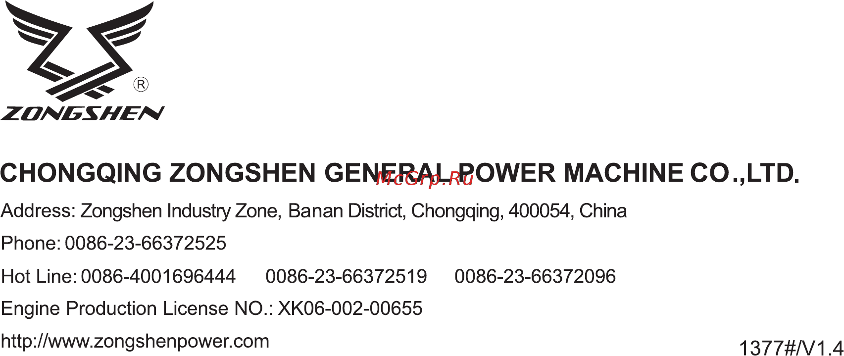 Zongshen PB 5000 E [20/20] Chongqing zongshen general power machine co ltd