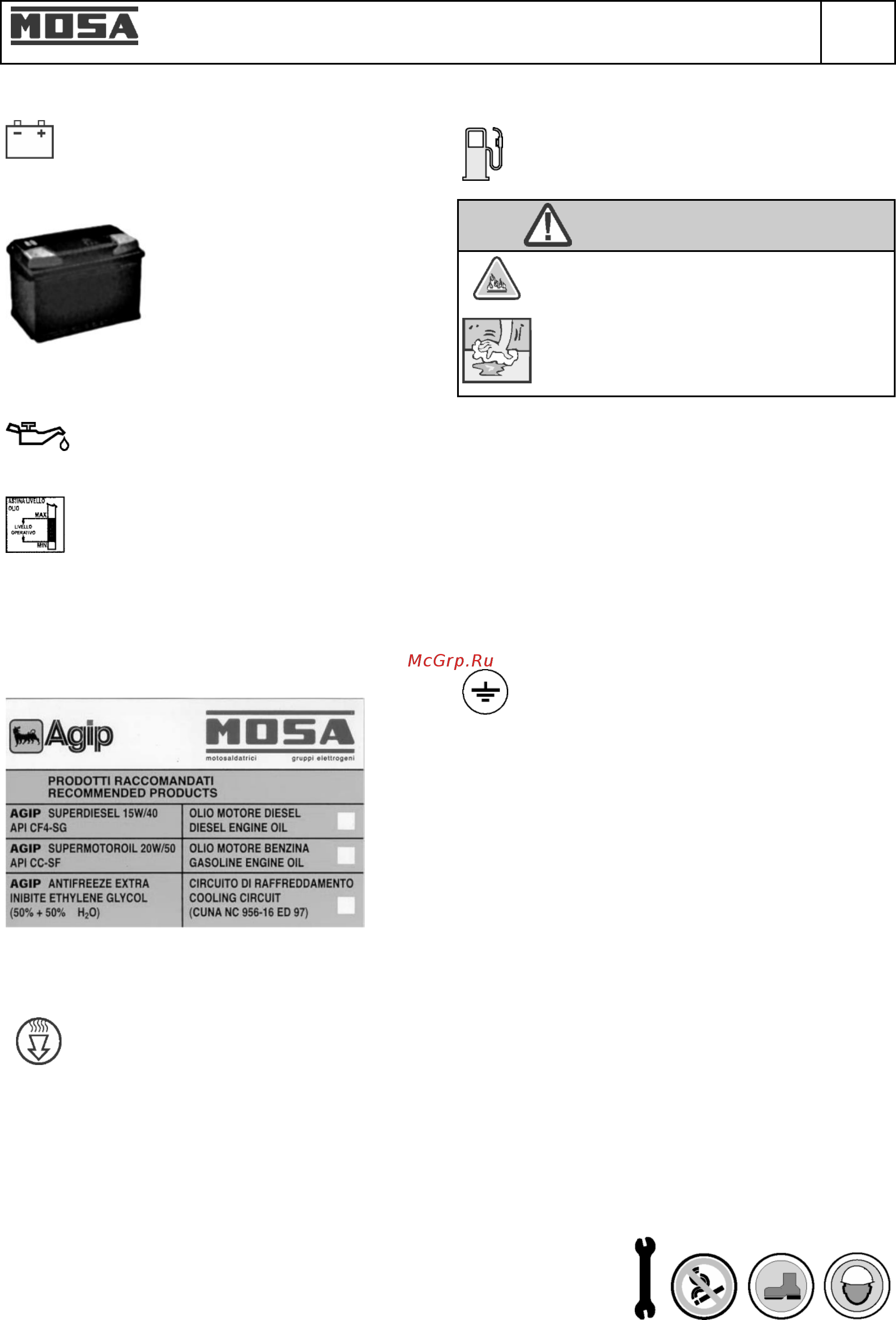 Mosa TS 300 KSX/EL 411041 [19/65] Смазка