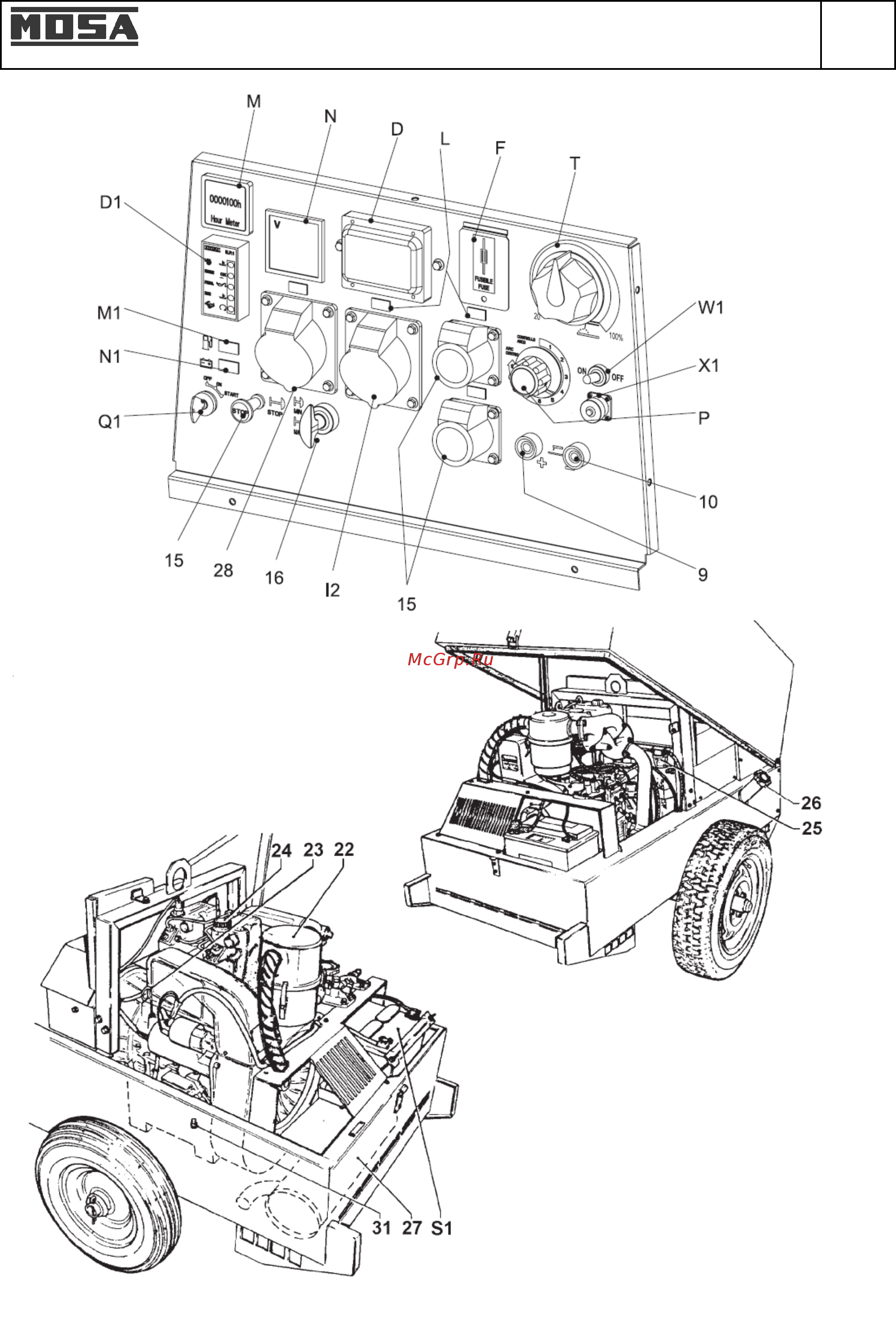 Mosa TS 300 KSX/EL 411041 [24/65] Органы управления ts 300 sc sxc