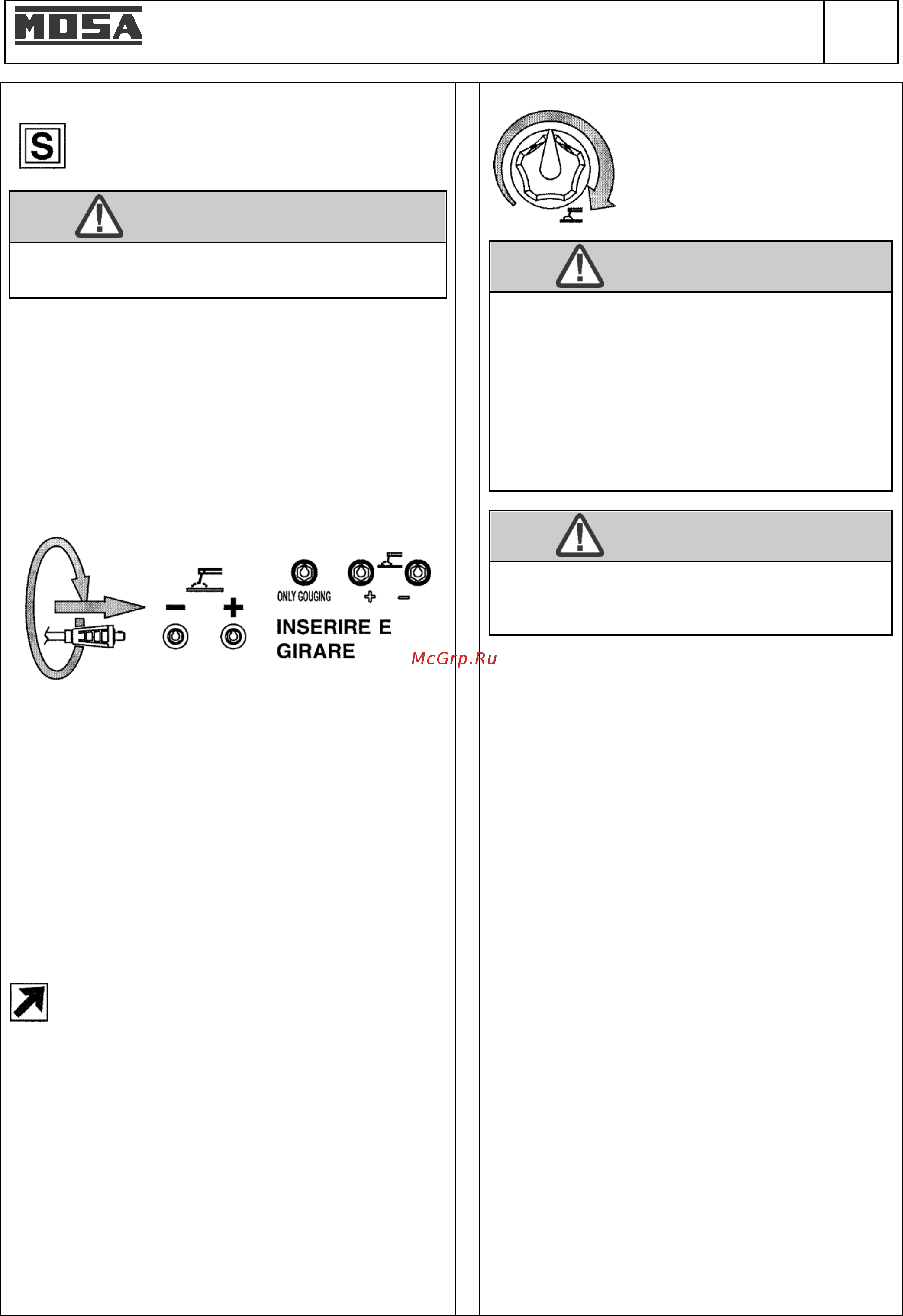 Mosa TS 300 KSX/EL 411041 [26/65] Внимание