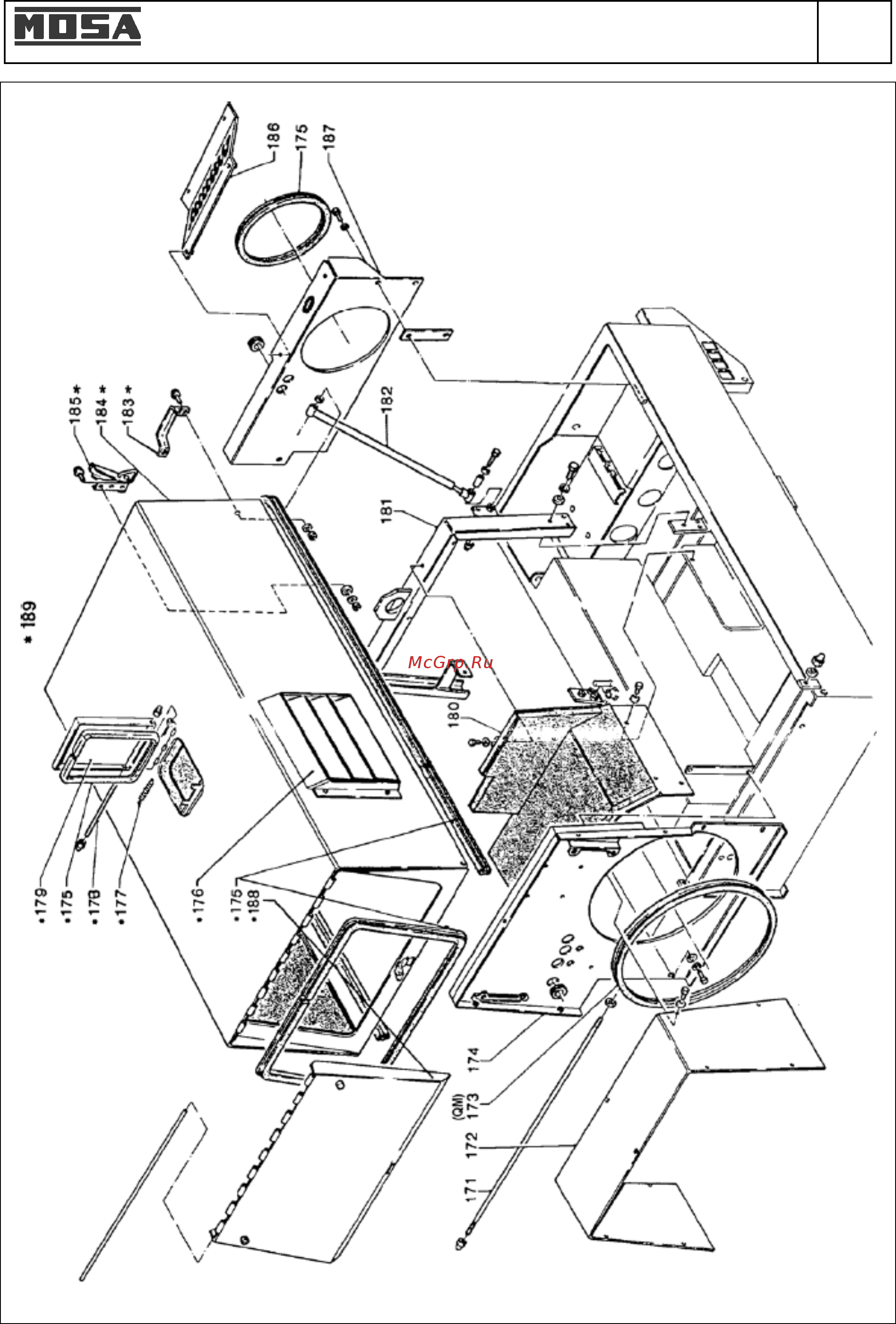 Mosa TS 300 KSX/EL 411041 [59/65] Запасные части ts 300 ksx
