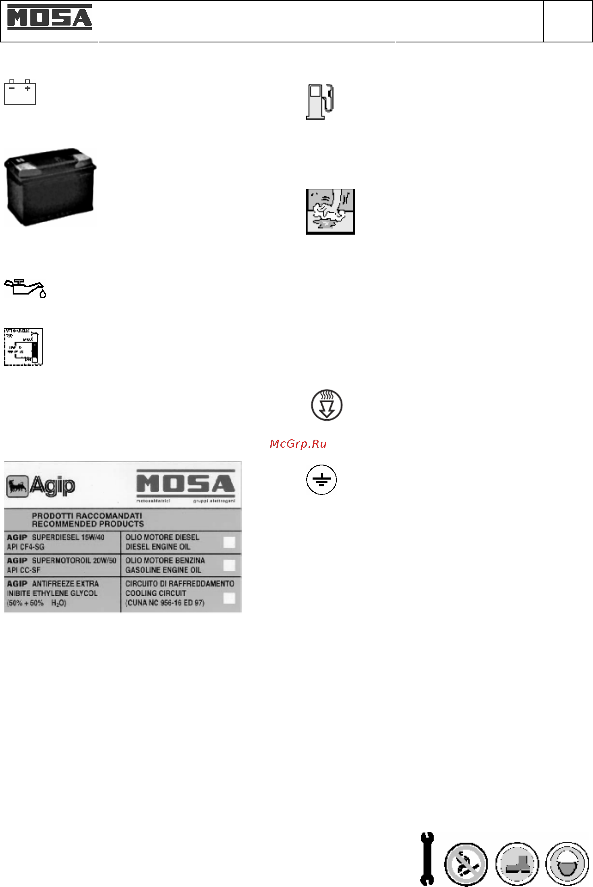 Mosa TS 200 BS/CF [16/43] Аккумулятор