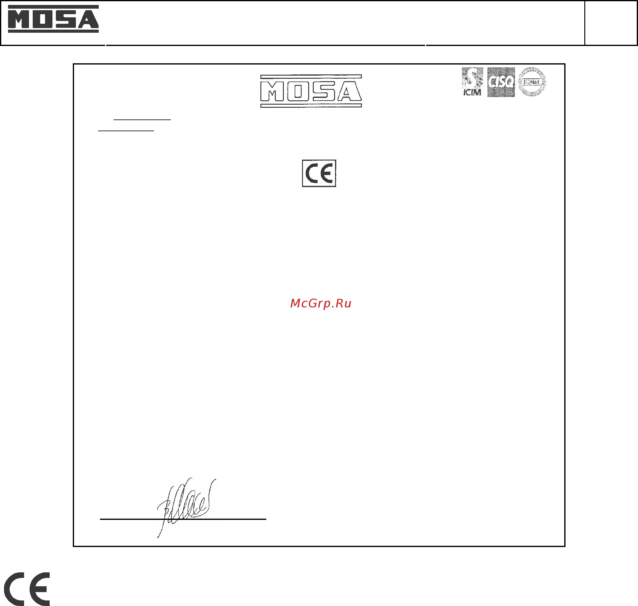 Mosa TS 200 BS/CF 27754 [6/43] Примечания ge_ м s_ ts_ еа s_ м