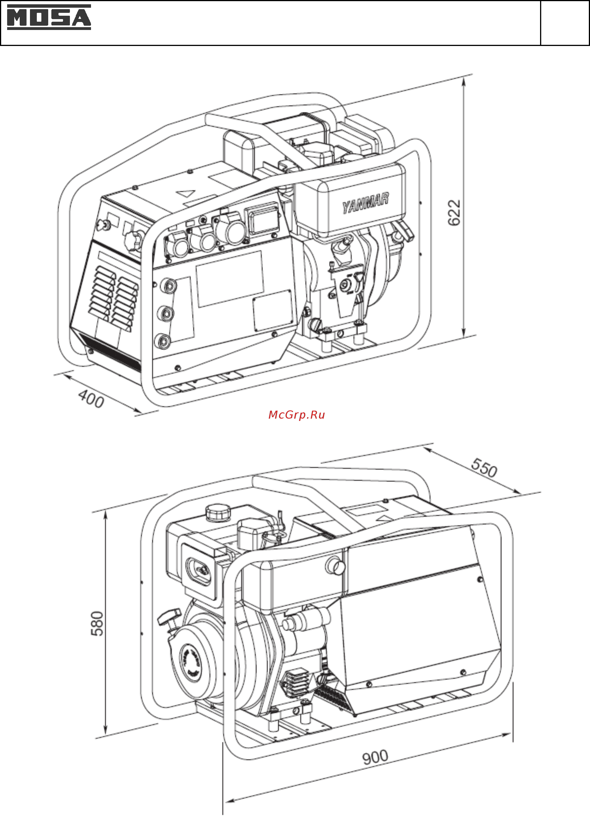Mosa TS 200 DES/CF 17149 [28/42] Габаритные размеры ts 200 ds des cf