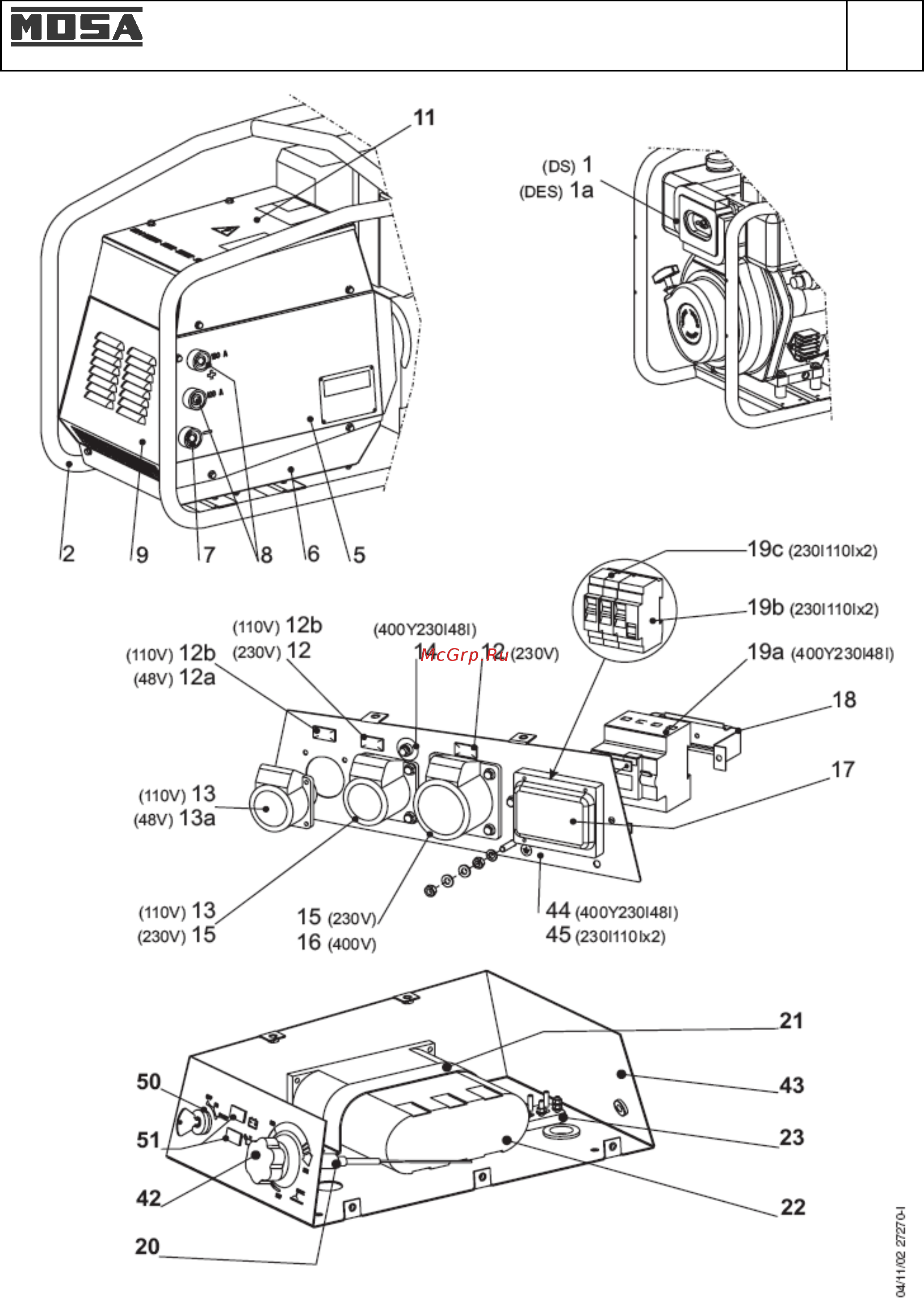 Mosa TS 200 DES/CF 17149 [36/42] Запасные части ts 200 ds des cf