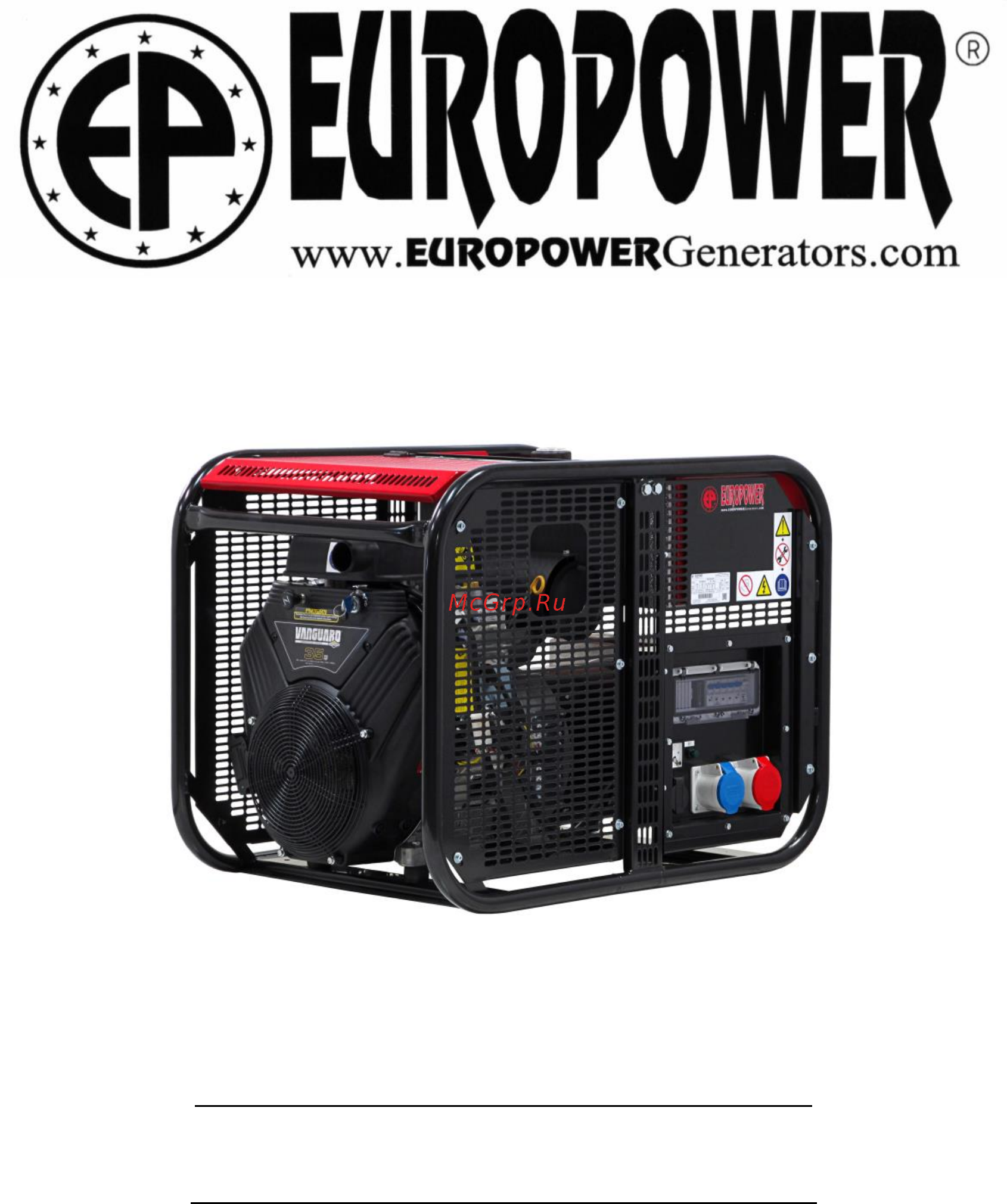 Europower EP16000E Инструкция по эксплуатации онлайн
