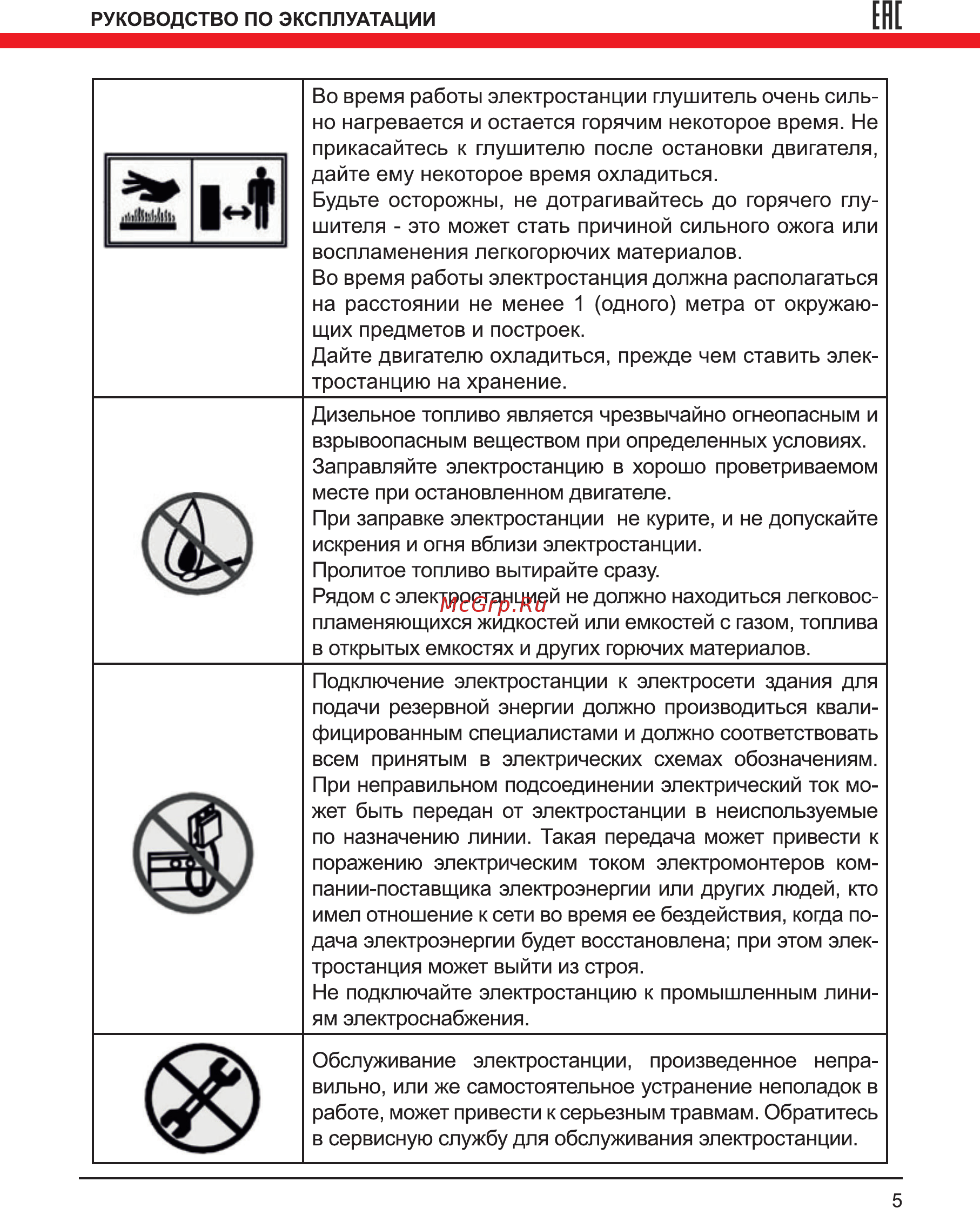 Elitech ДЭС 8000ЕМК [5/36] Ене