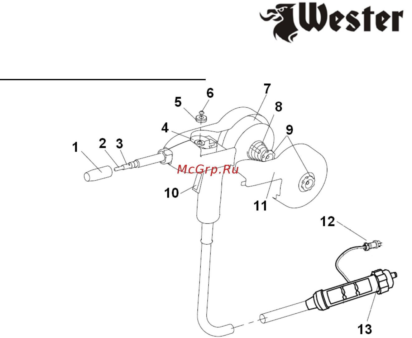 Wester 990-056 горелка Инструкция по эксплуатации онлайн [3/10] 508517