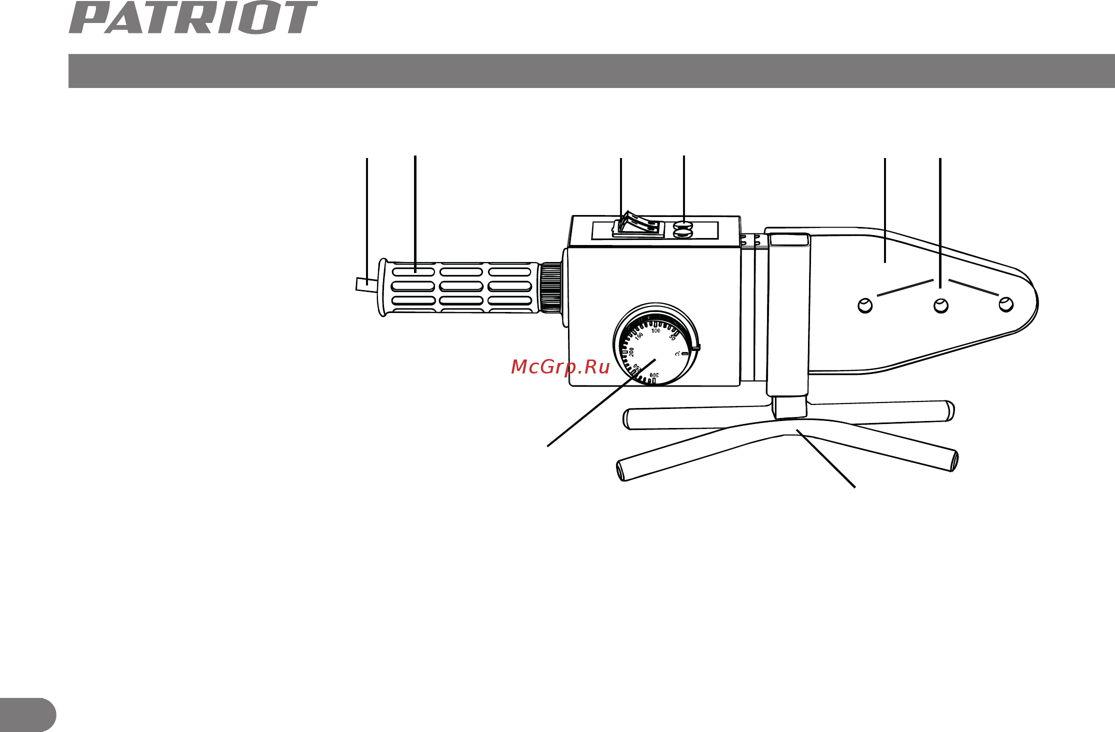 Patriot PW 100 170302000 [7/14] Устройство