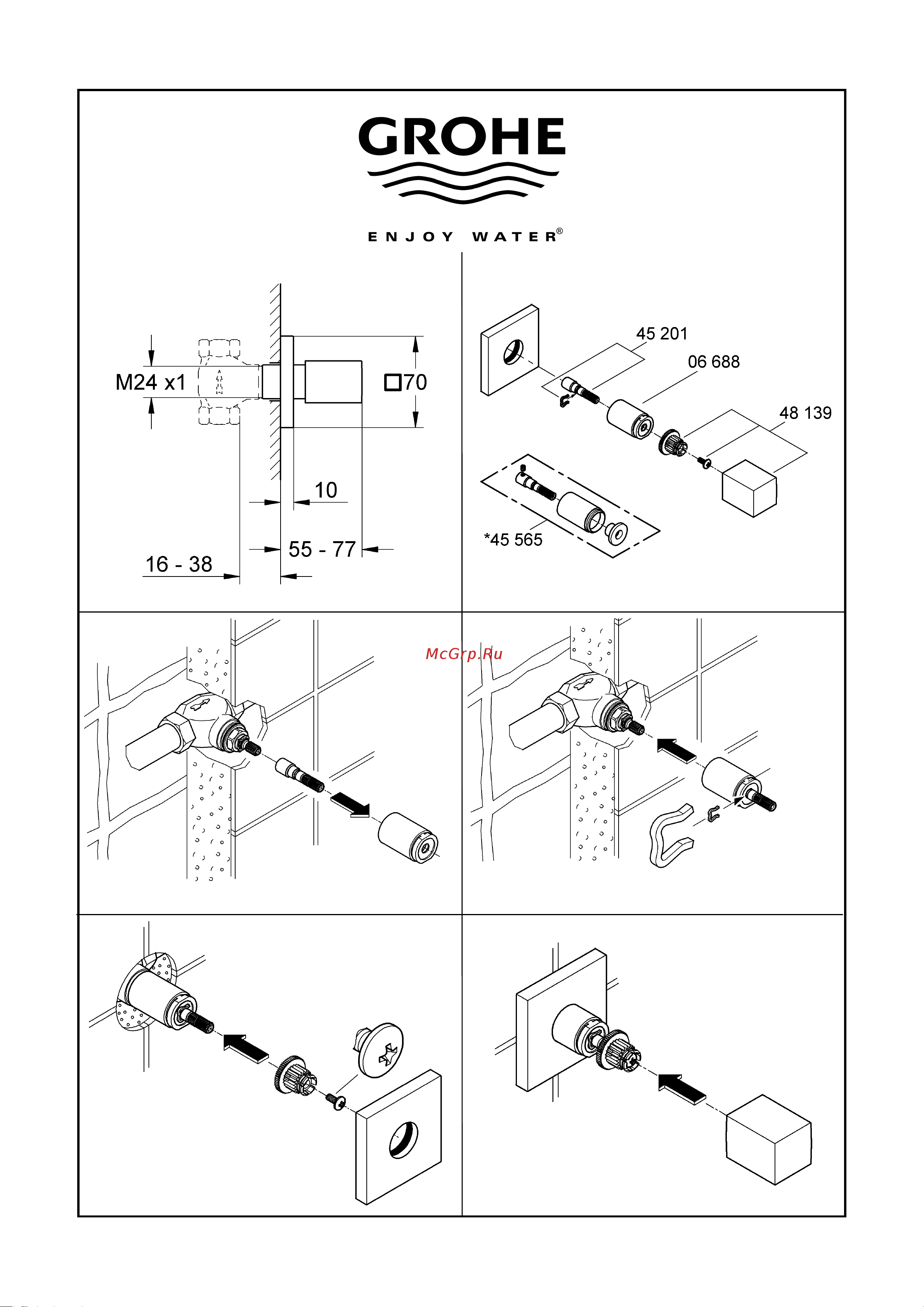 Grohe 19910000 Инструкция по эксплуатации онлайн