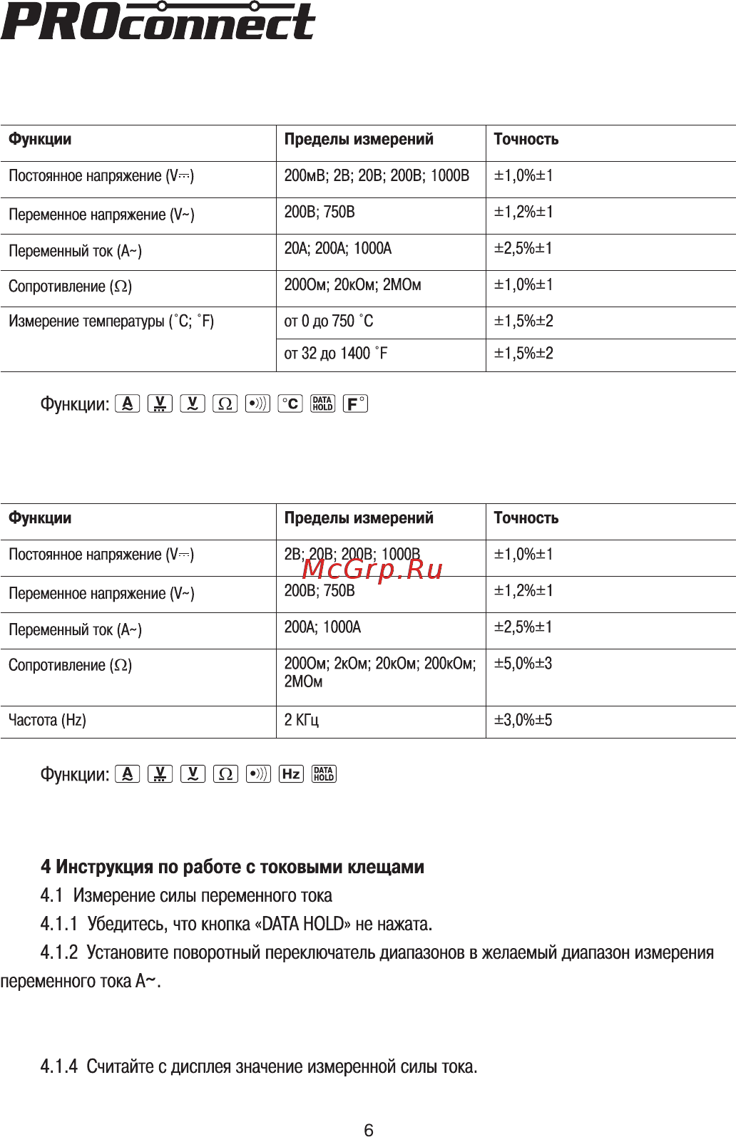 Proconnect P266 (13-3050) [7/12] Страница 6