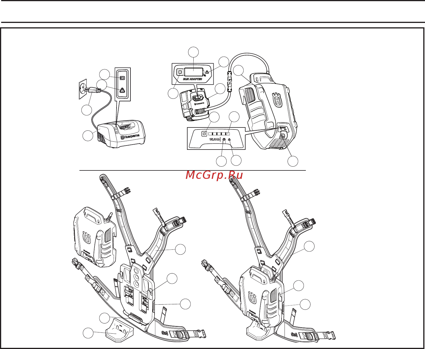 Husqvarna 36В 15.6Ач Li-Ion (BLi550X 9670931-01) [170/188] S г noi