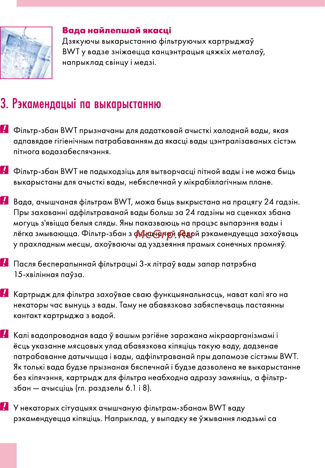 BWT Пингвин черничный смузи В25МР00 Инструкция по эксплуатации онлайн [50/60] 867173