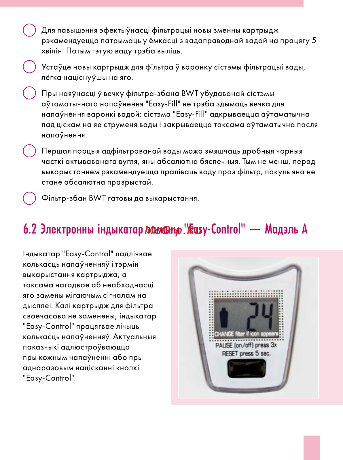 BWT Пингвин черничный смузи В25МР00 Инструкция по эксплуатации онлайн [53/60] 867173