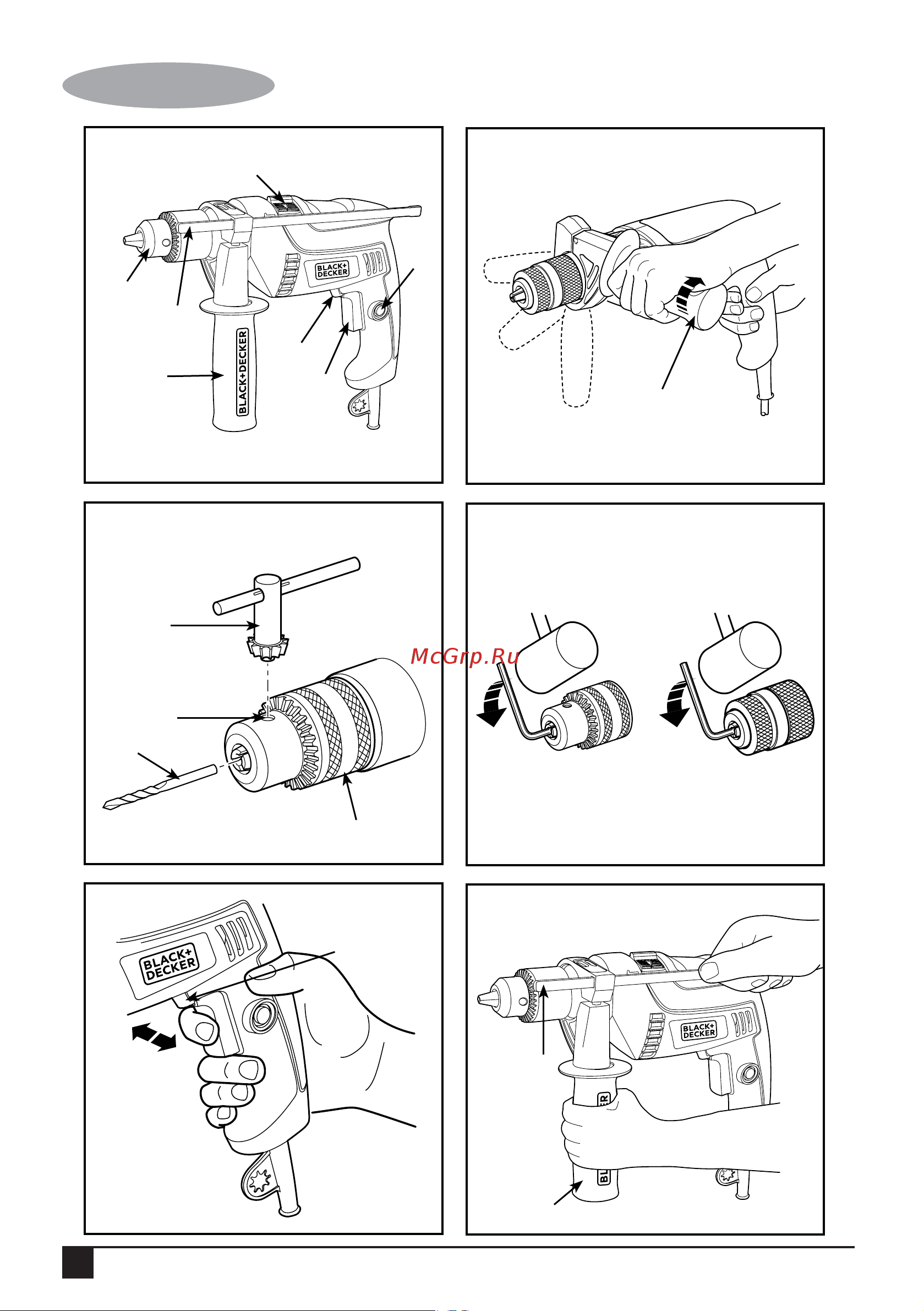Black & Decker HD555 Инструкция по эксплуатации онлайн [2/20] 509844