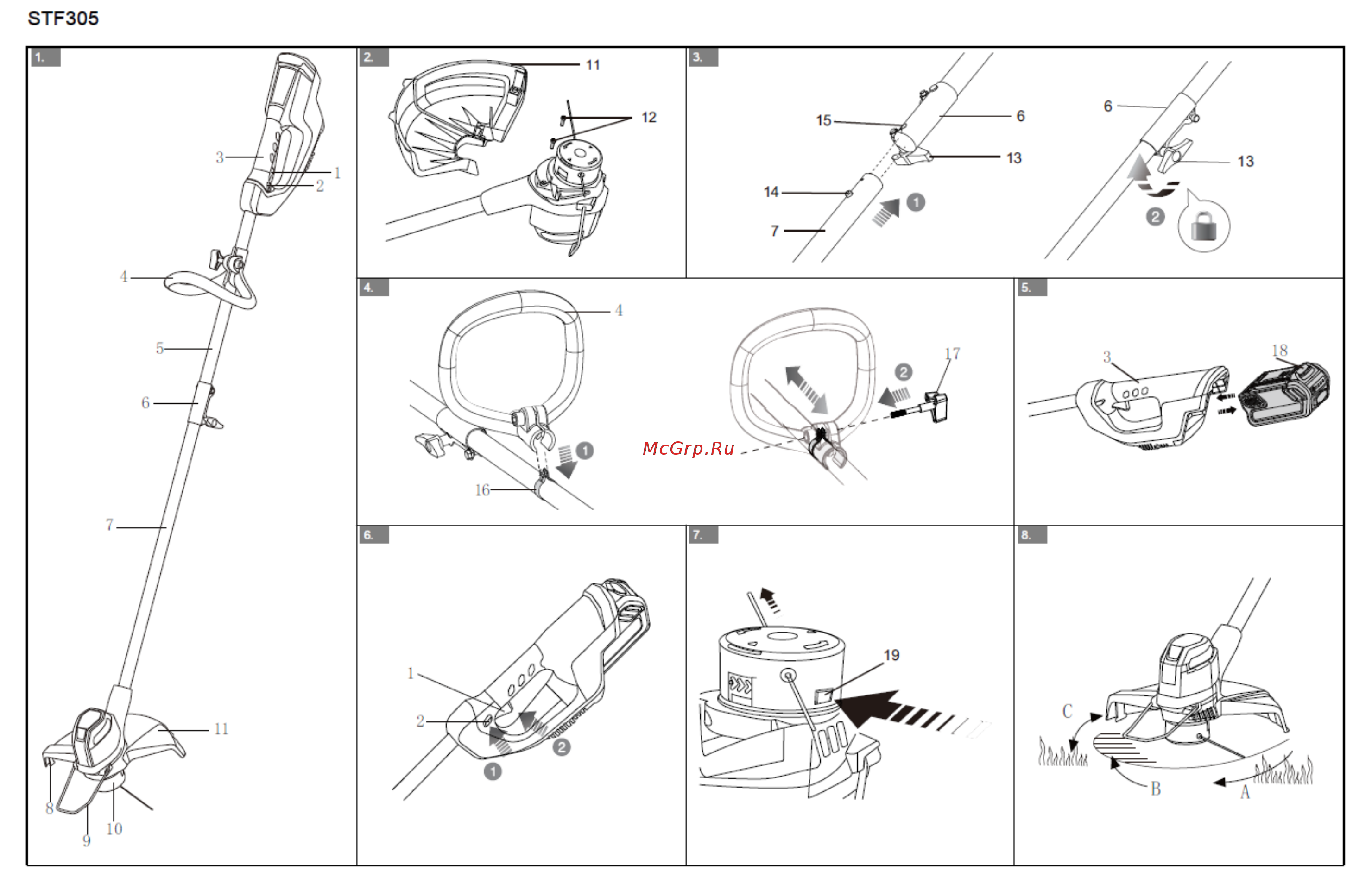 Greenworks G40LTK6 (2101507UF) Инструкция по эксплуатации онлайн