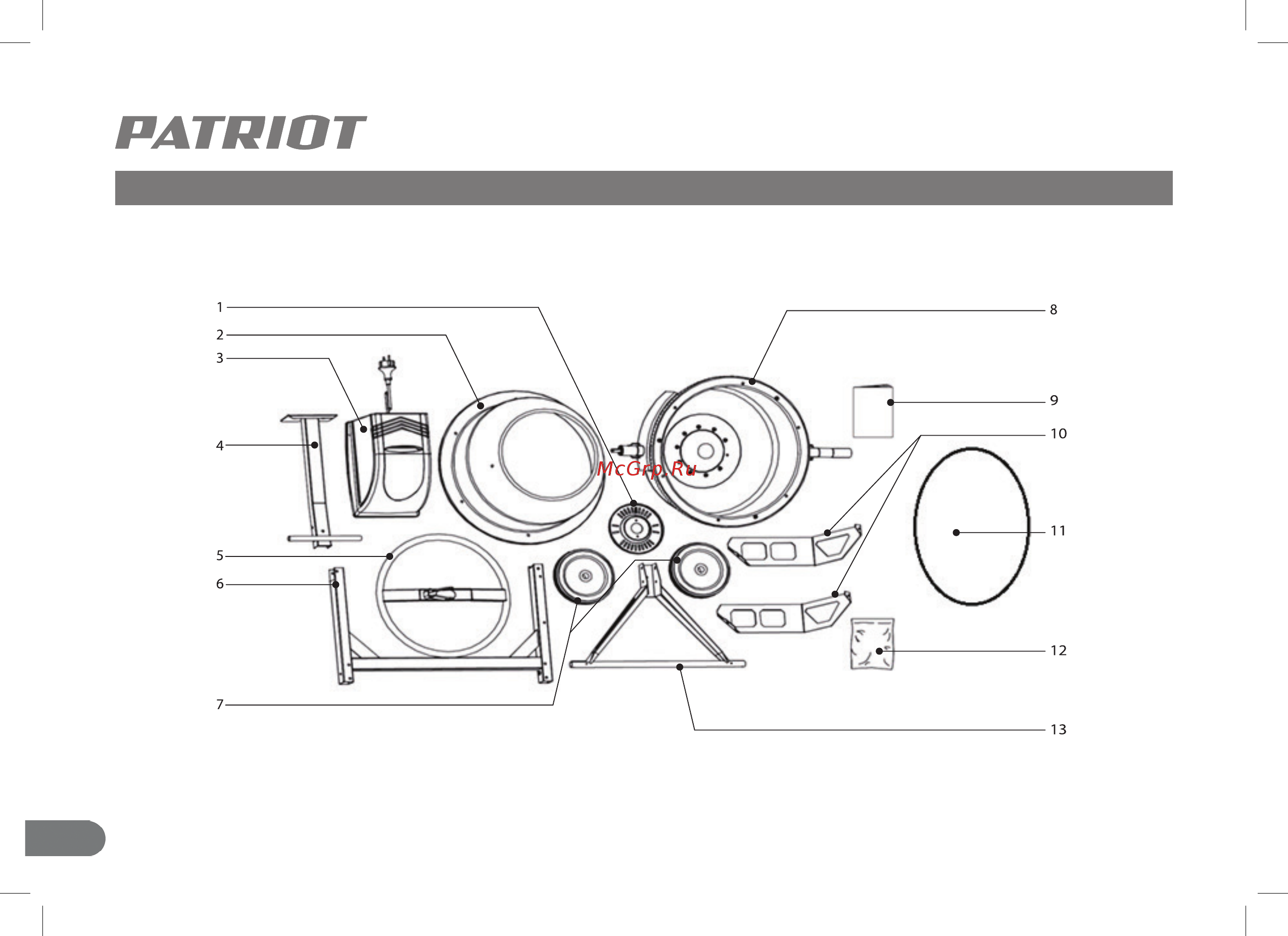 Patriot BM 148C (577300148) [10/28] Сборка