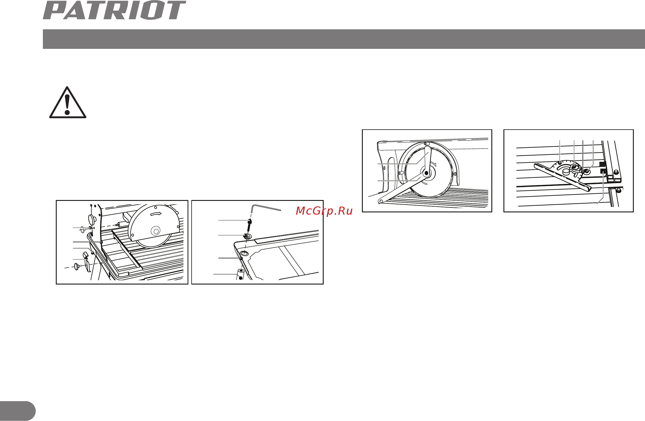 Patriot TC 800 [7/13] Сборка электрического плиткореза