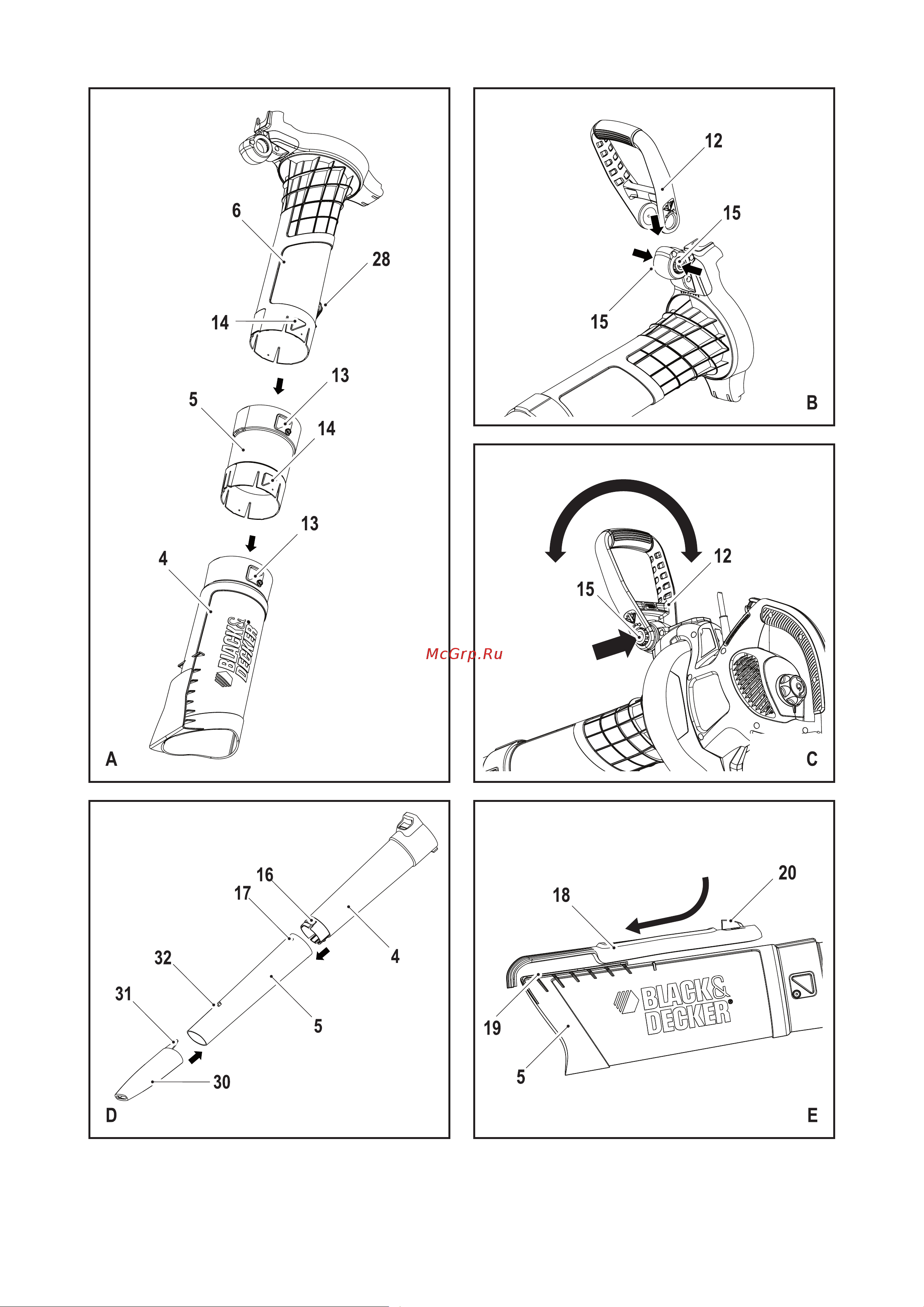Black & Decker GW2810-QS Инструкция по эксплуатации онлайн [2/24] 510188