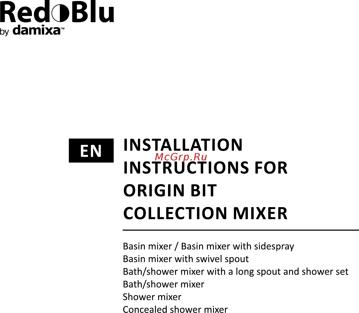 Redblu by damixa Origin Bit 772000000 Инструкция по эксплуатации онлайн [8/24] 510376