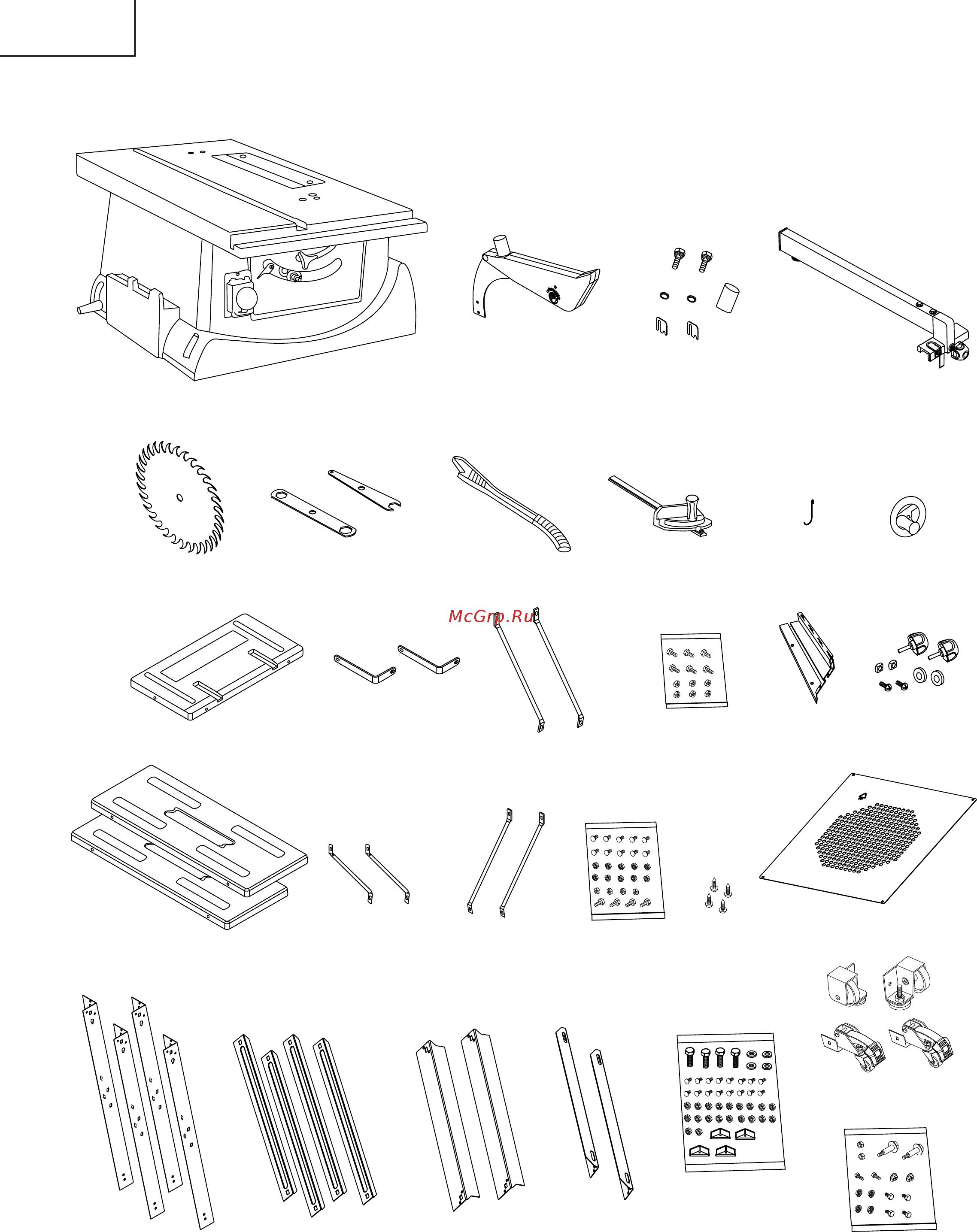 Hitachi C10RE [8/45] Unpacking your table saw