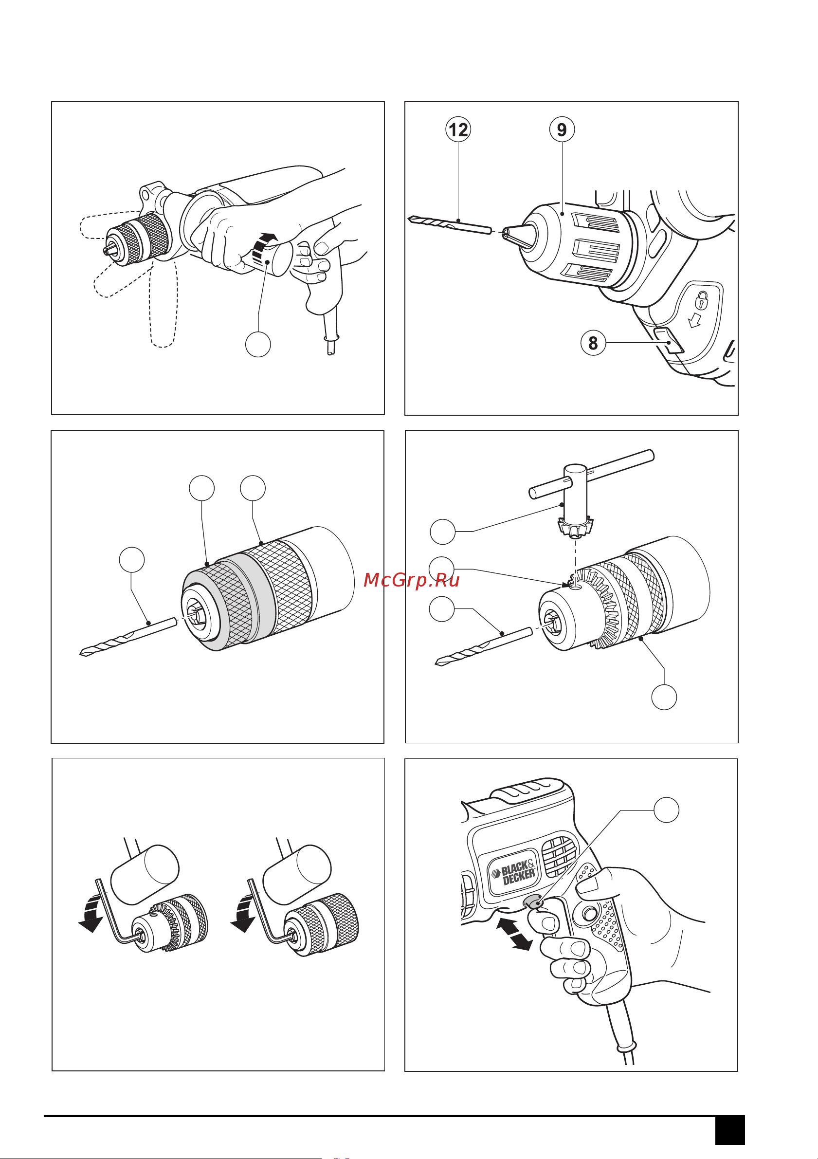 Black & Decker KR554 CRESKT Инструкция по эксплуатации онлайн [3/81] 510515