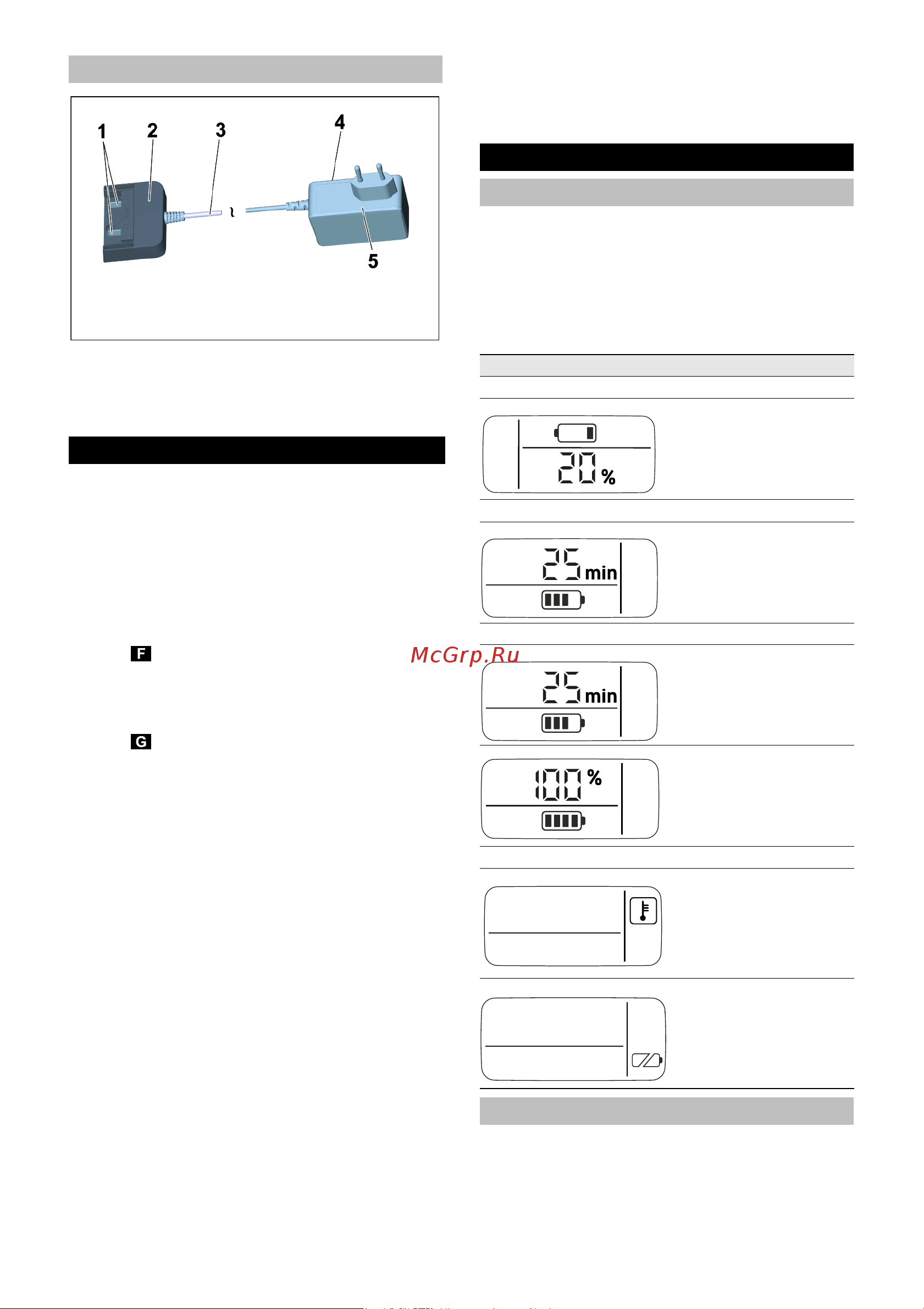 Karcher WD 3 BATTERY SET [147/274] Standardní nabíječka