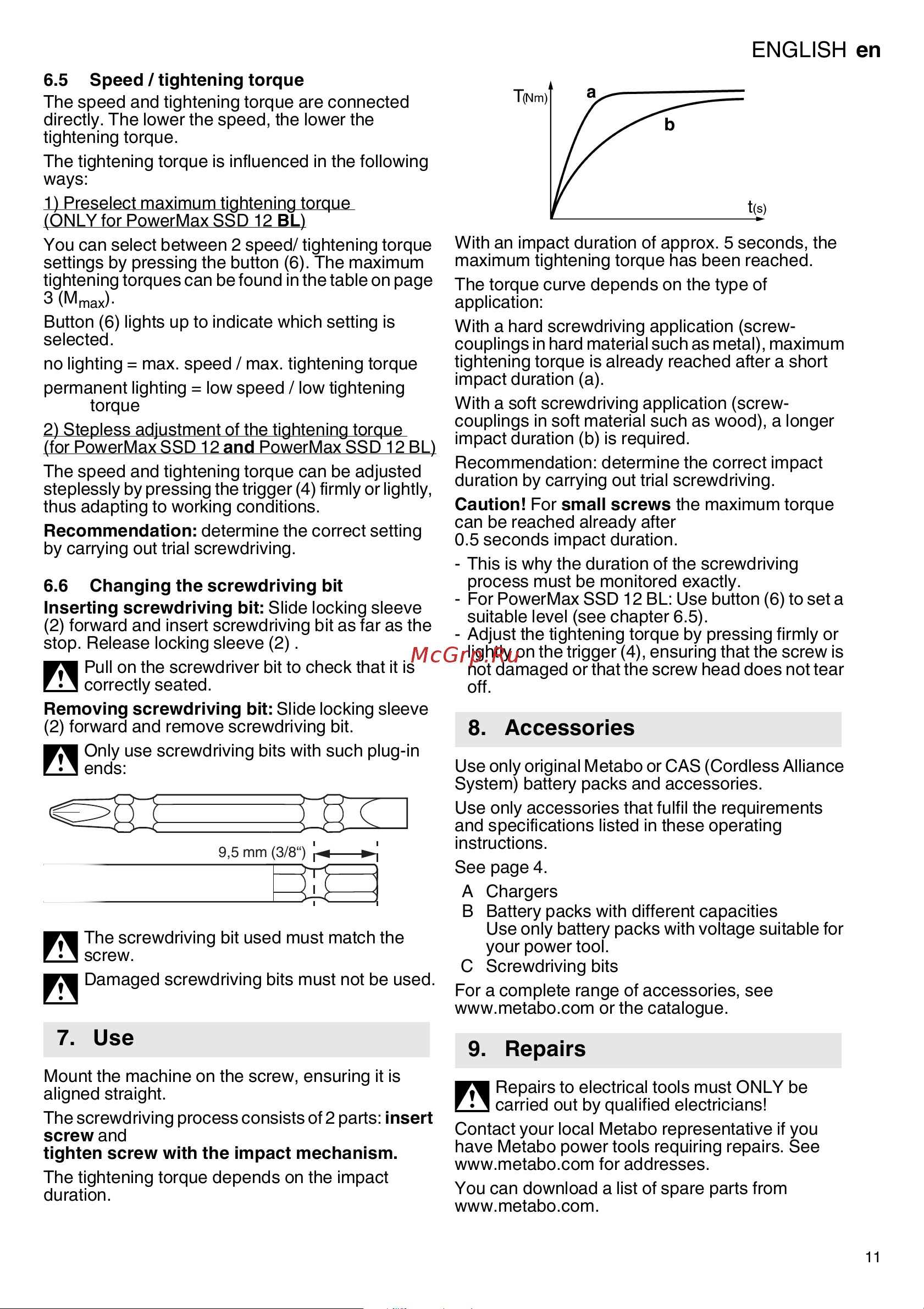 Metabo PowerMaxx SSD 12 (601114890) без акк. и з.у [11/68] Accessories