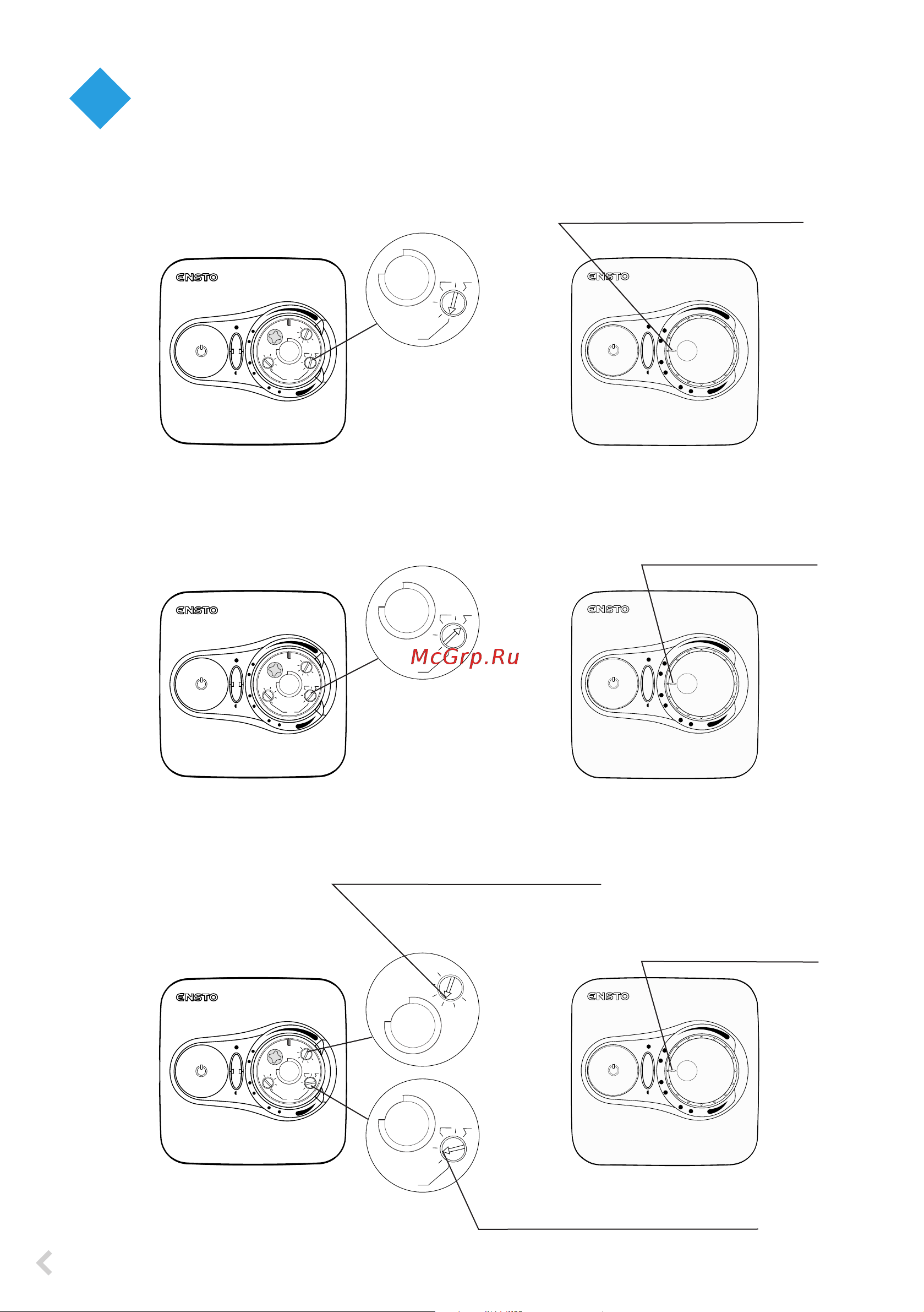 Ensto ECO16FRJ белый [4/32] Eco16fr termostaatin toimintavaihtoehdot functions of eco16fr thermostat