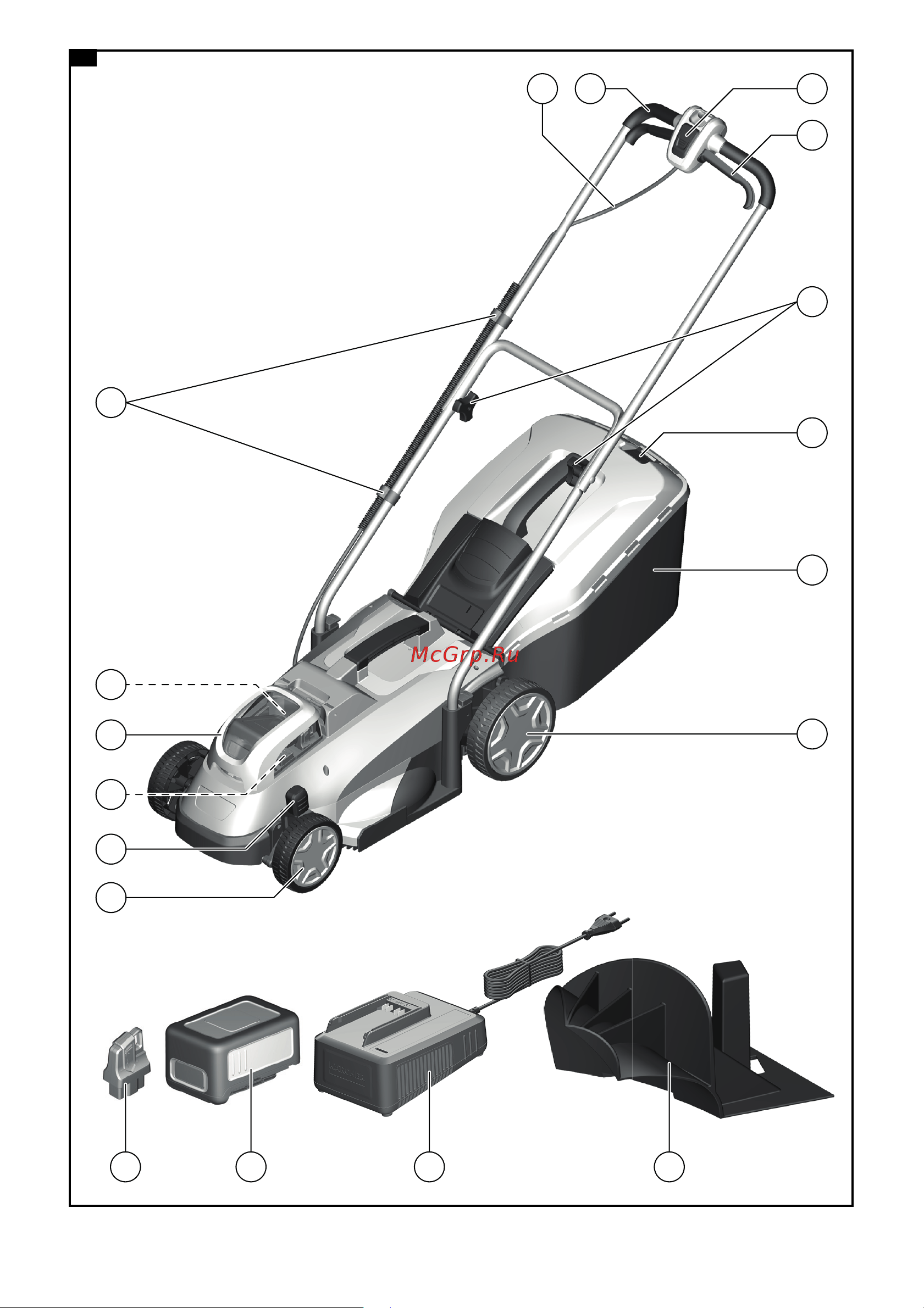 Karcher LMO 18-33 Battery Set Инструкция по эксплуатации онлайн [2/248] 512267