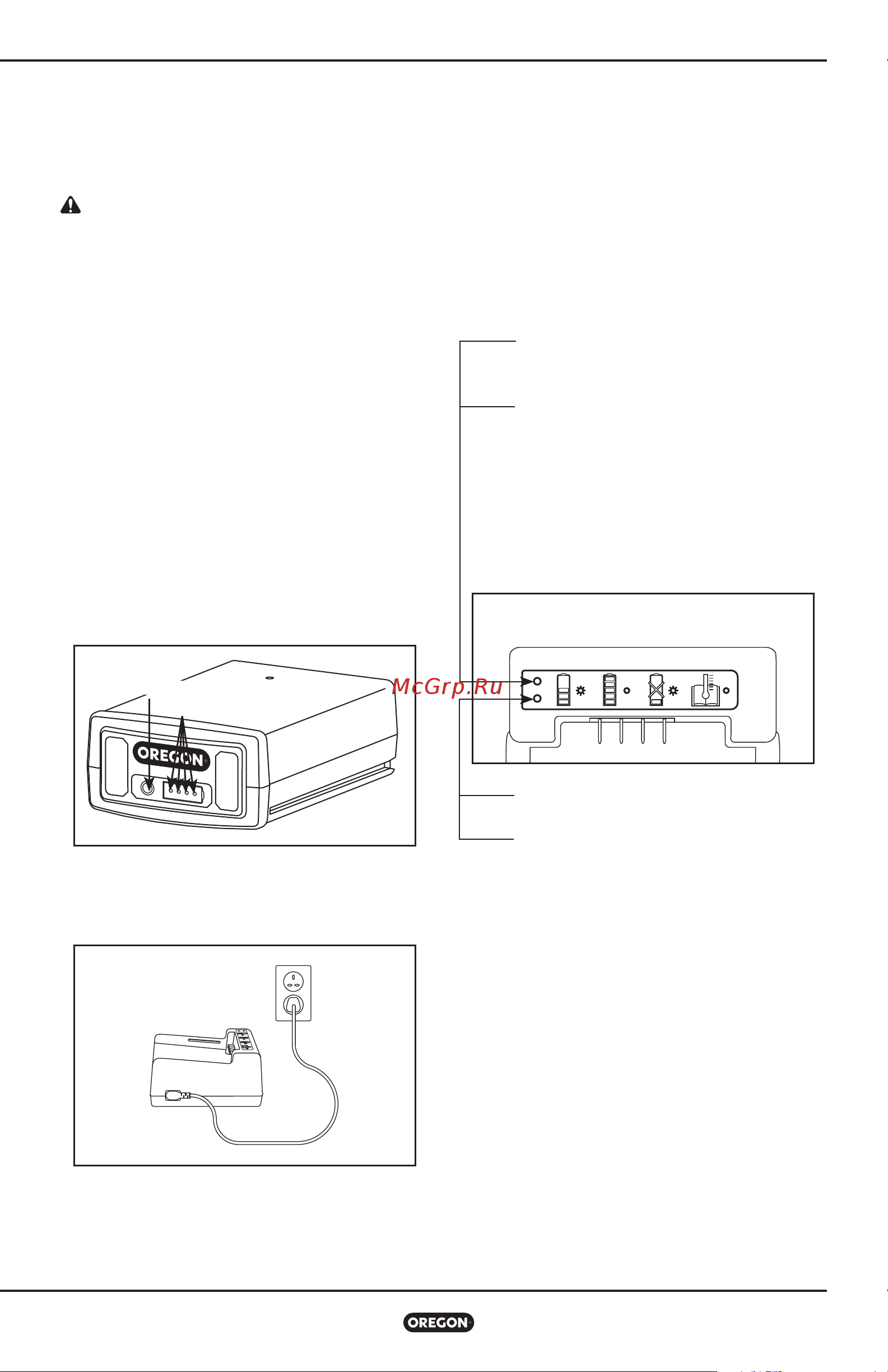 Oregon 609457 CS300 БЕЗ АКК. И ЗУ [312/692] Funcionamiento de la motosierra