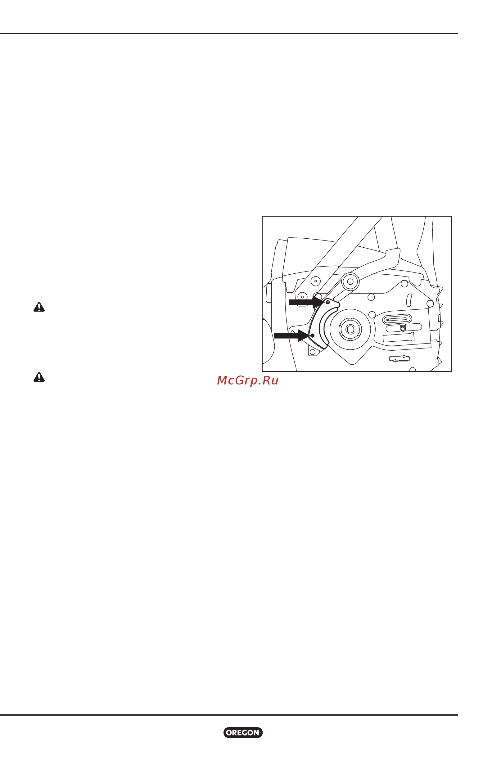 Oregon 609457 CS300 БЕЗ АКК. И ЗУ [538/692] Substituindo uma corrente desgastada e uma pedra de afiação