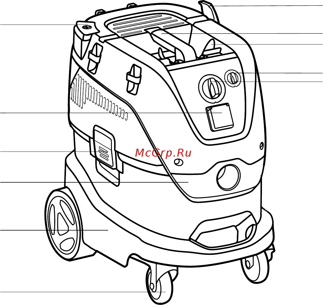 Mirka 1230 L PC [4/392] Operating elements