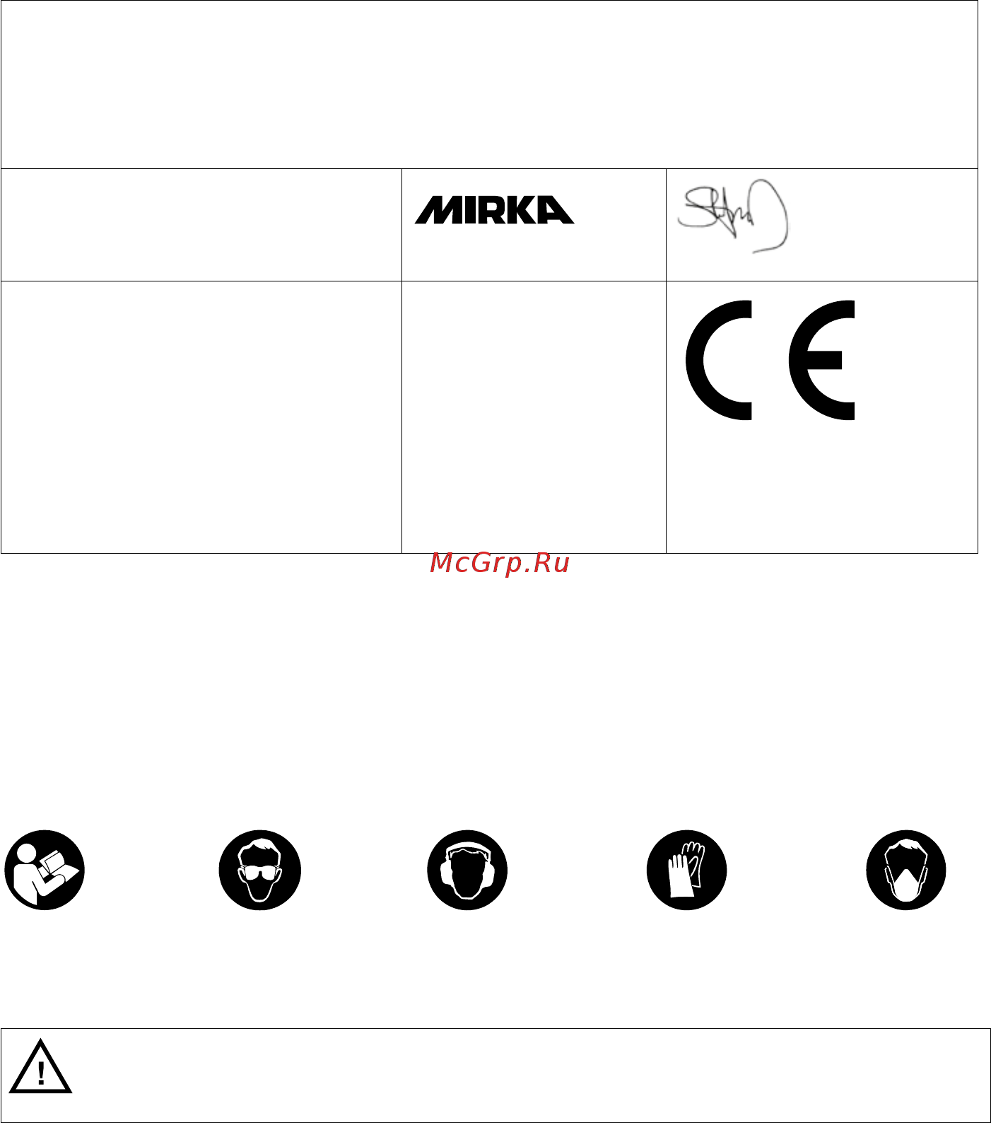 Mirka DEOS383CV MID3830201 [176/188] Gerekli kişisel koruyucu donanım