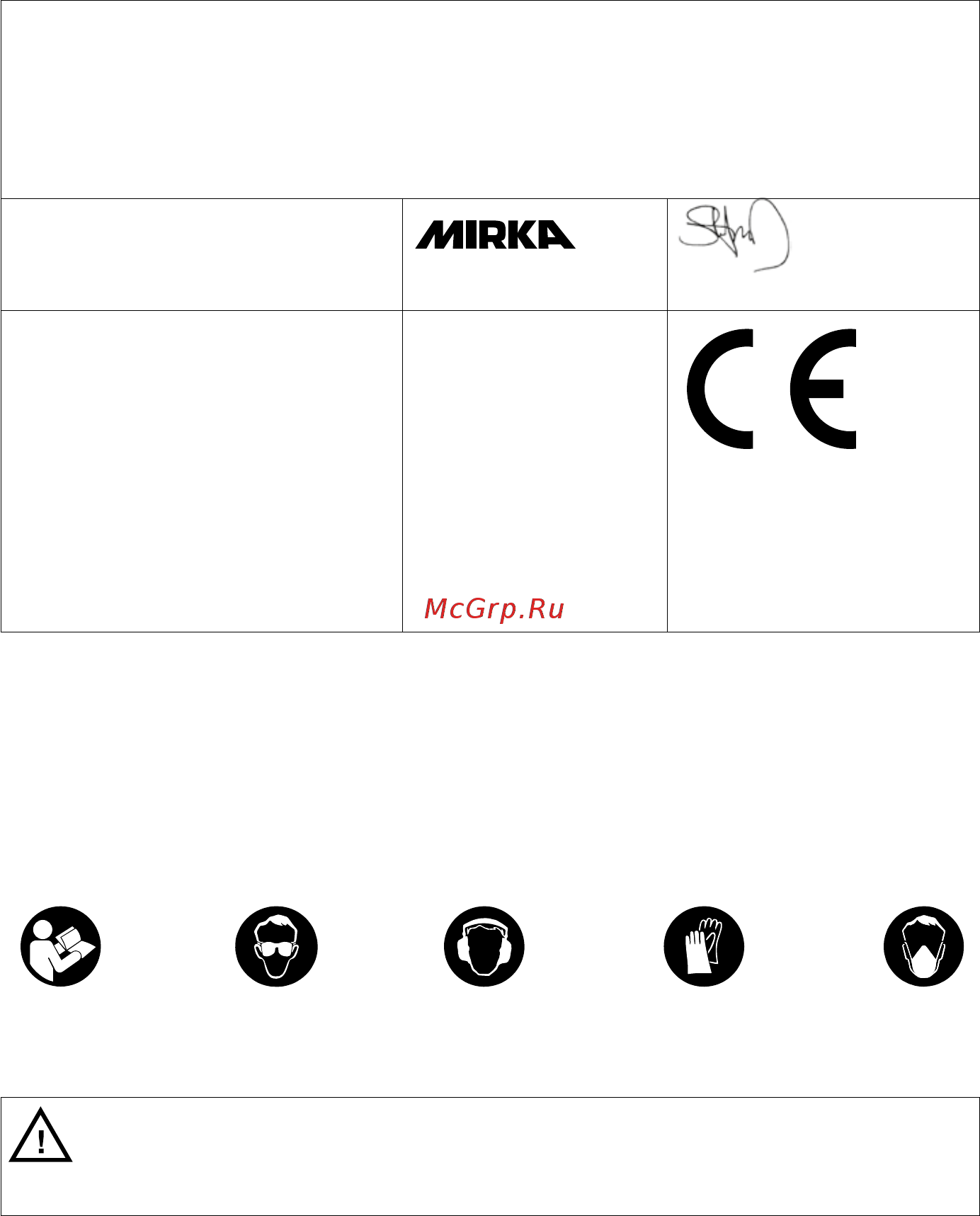 Mirka DEOS 383CV [32/188] Bitte lesen und beachten