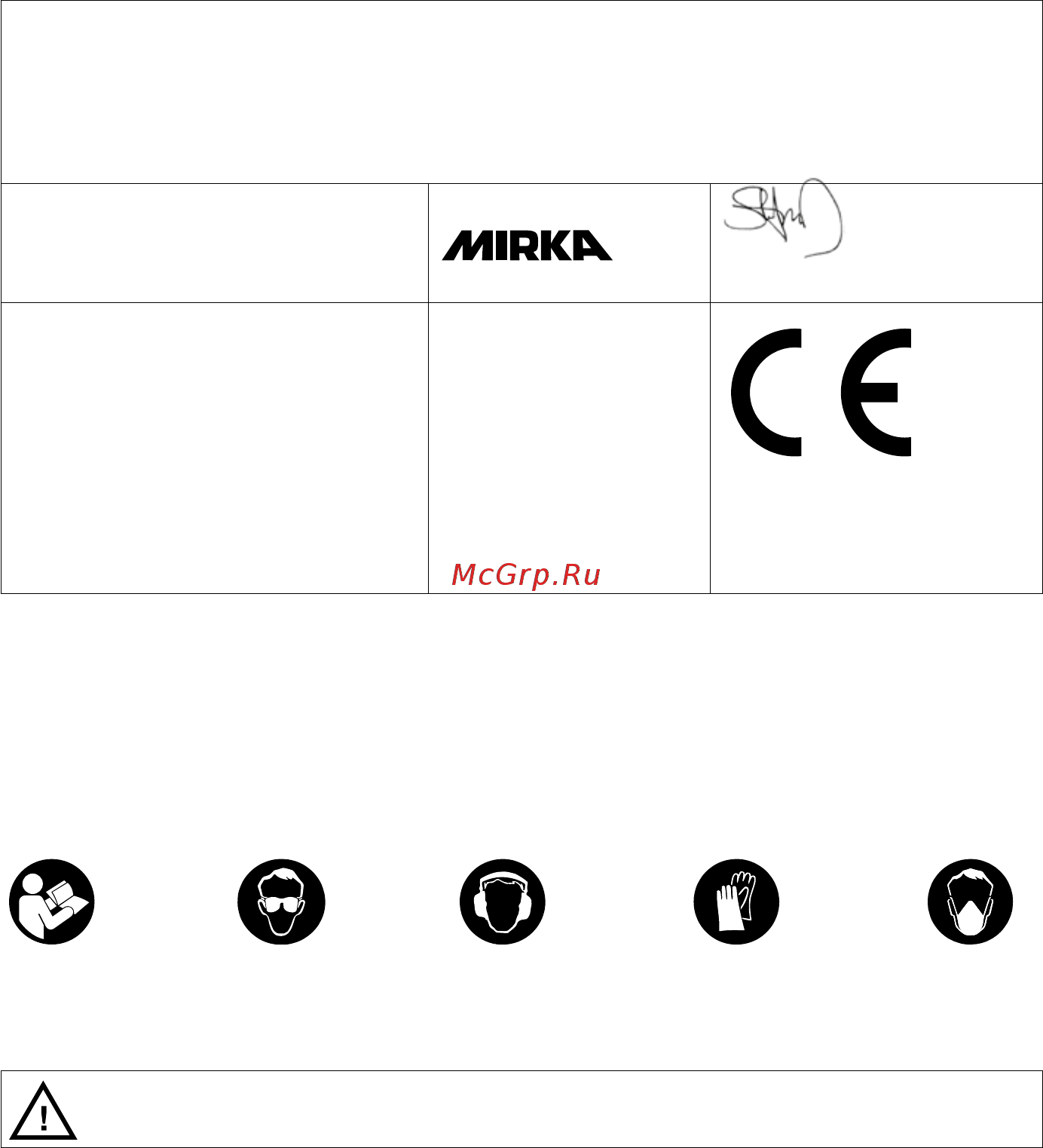 Mirka DEOS 383CV [74/188] Izjava o sukladnosti