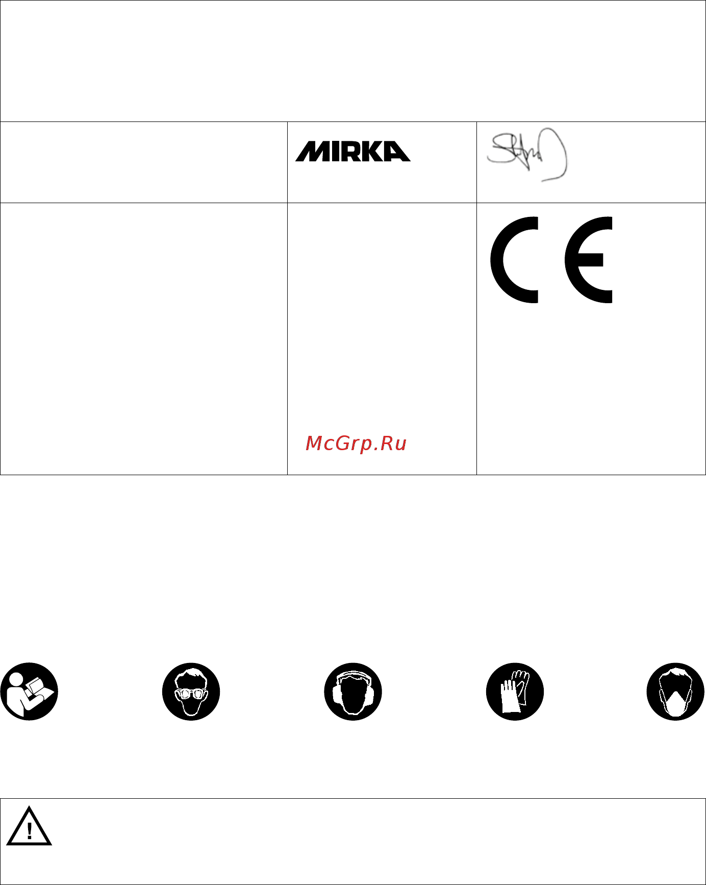 Mirka DEROS650CV без блока питания MID652022 [64/232] Declaración de conformidad
