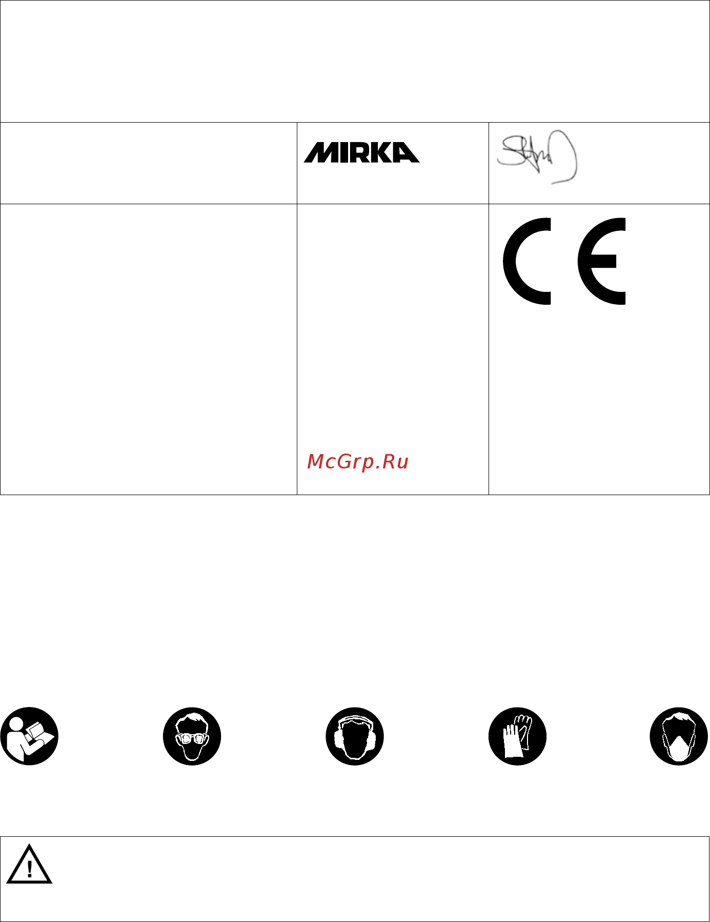 Mirka DEROS650CV без блока питания MID652022 [88/232] Déclaration de conformité