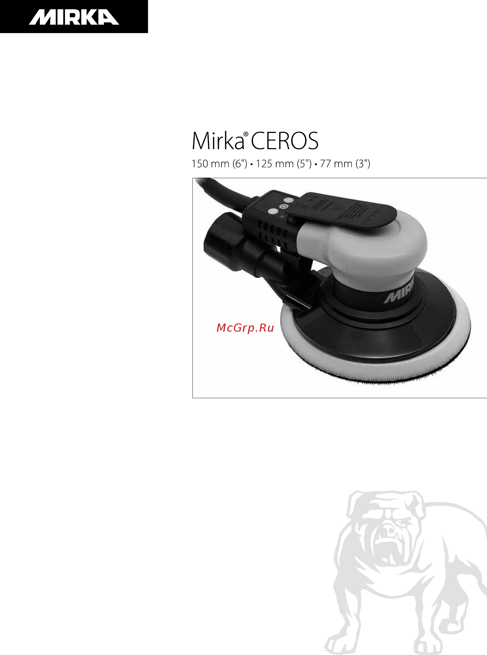 Mirka CEROS 550CV в кейсе Инструкция по эксплуатации онлайн