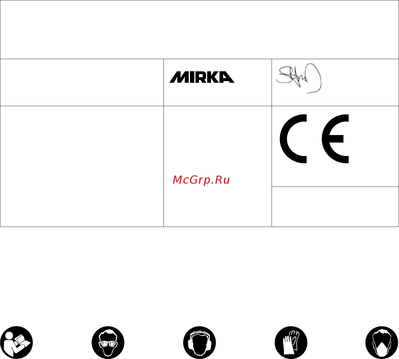 Mirka CEROS 550CV [82/108] Aletin düzgün kullanılması