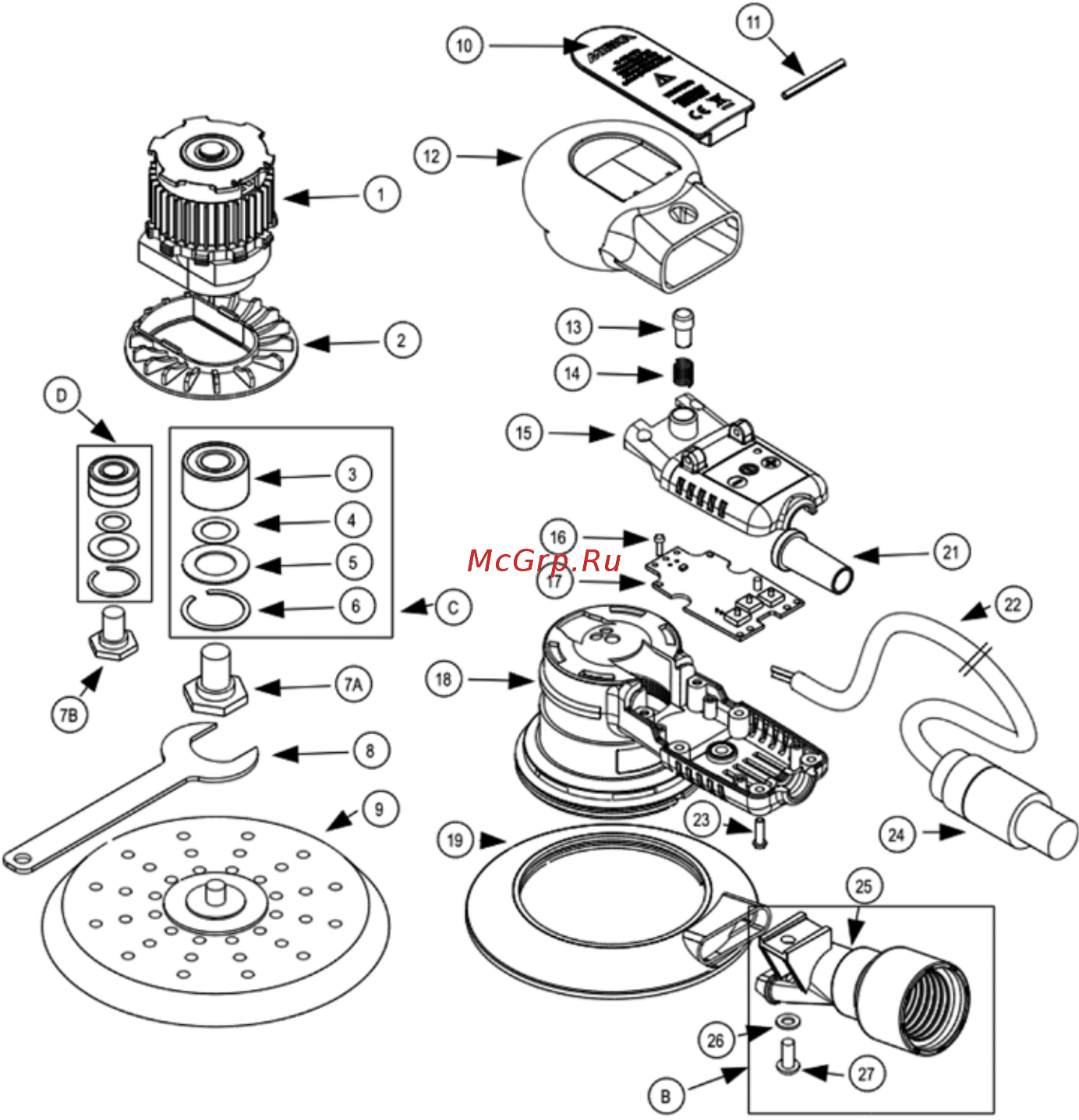 Mirka CEROS 550CV [90/108] Exploded view