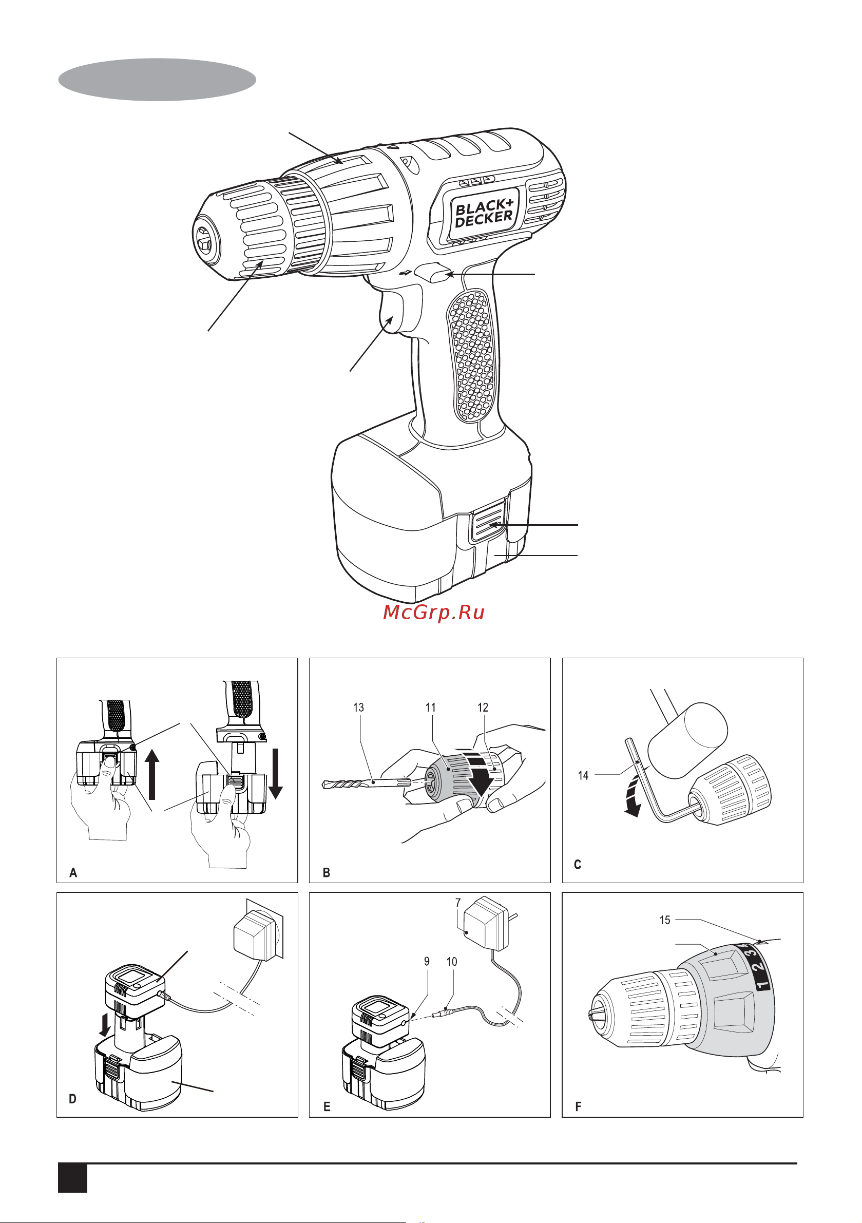 Black & Decker CD121K [2/28] English