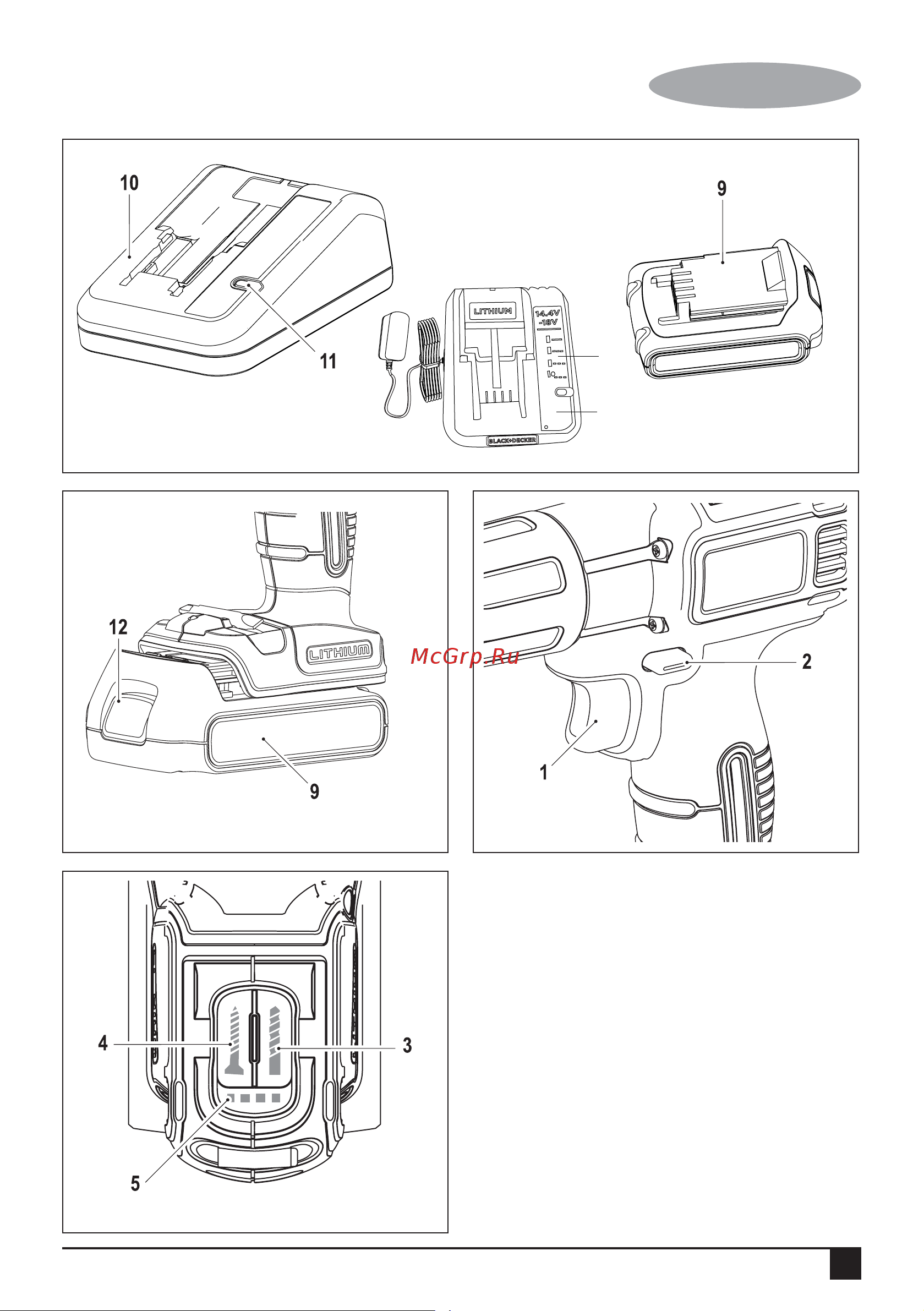 BLACK & DECKER ASD18K Инструкция по эксплуатации онлайн [3/76] 672026