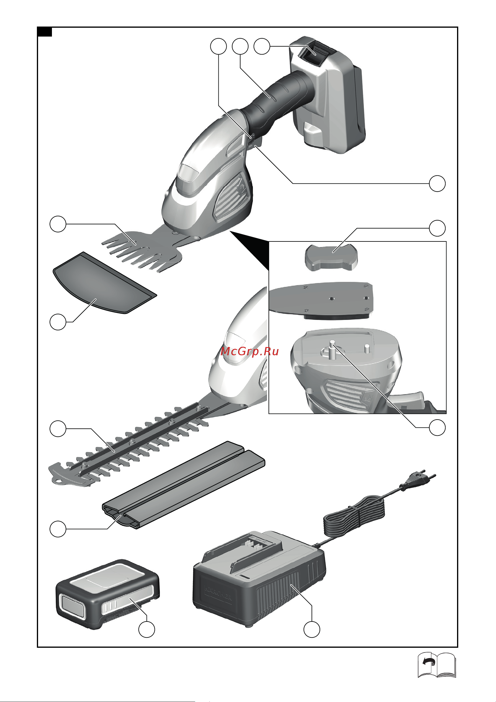 Karcher GSH 18-20 Battery Инструкция по эксплуатации онлайн [2/378] 512782