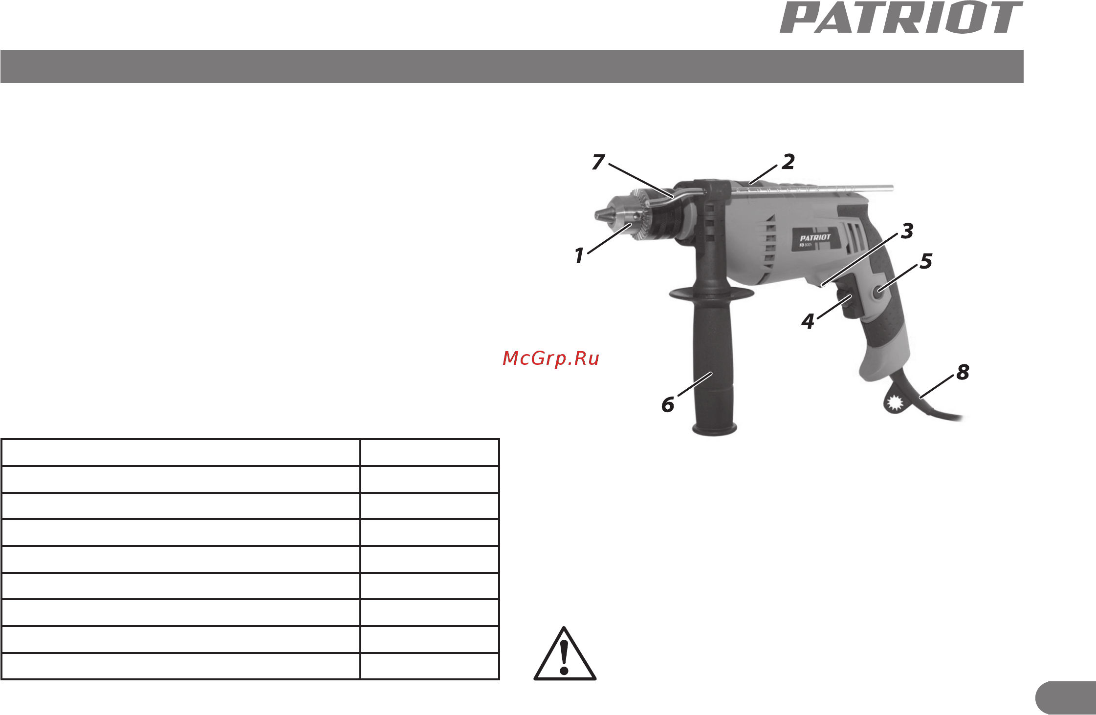 Patriot FD800h [4/10] Область применения и назначение технические характеристики внешний вид инструмента