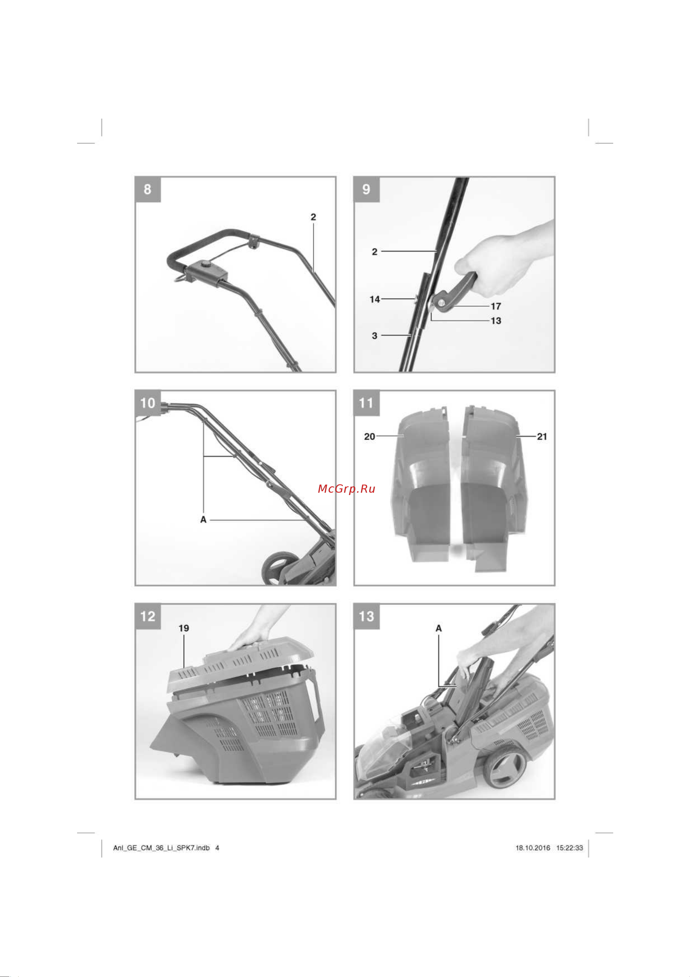 Einhell PXC GE-CM 36 Li Kit Инструкция по эксплуатации онлайн [4/19] 512976